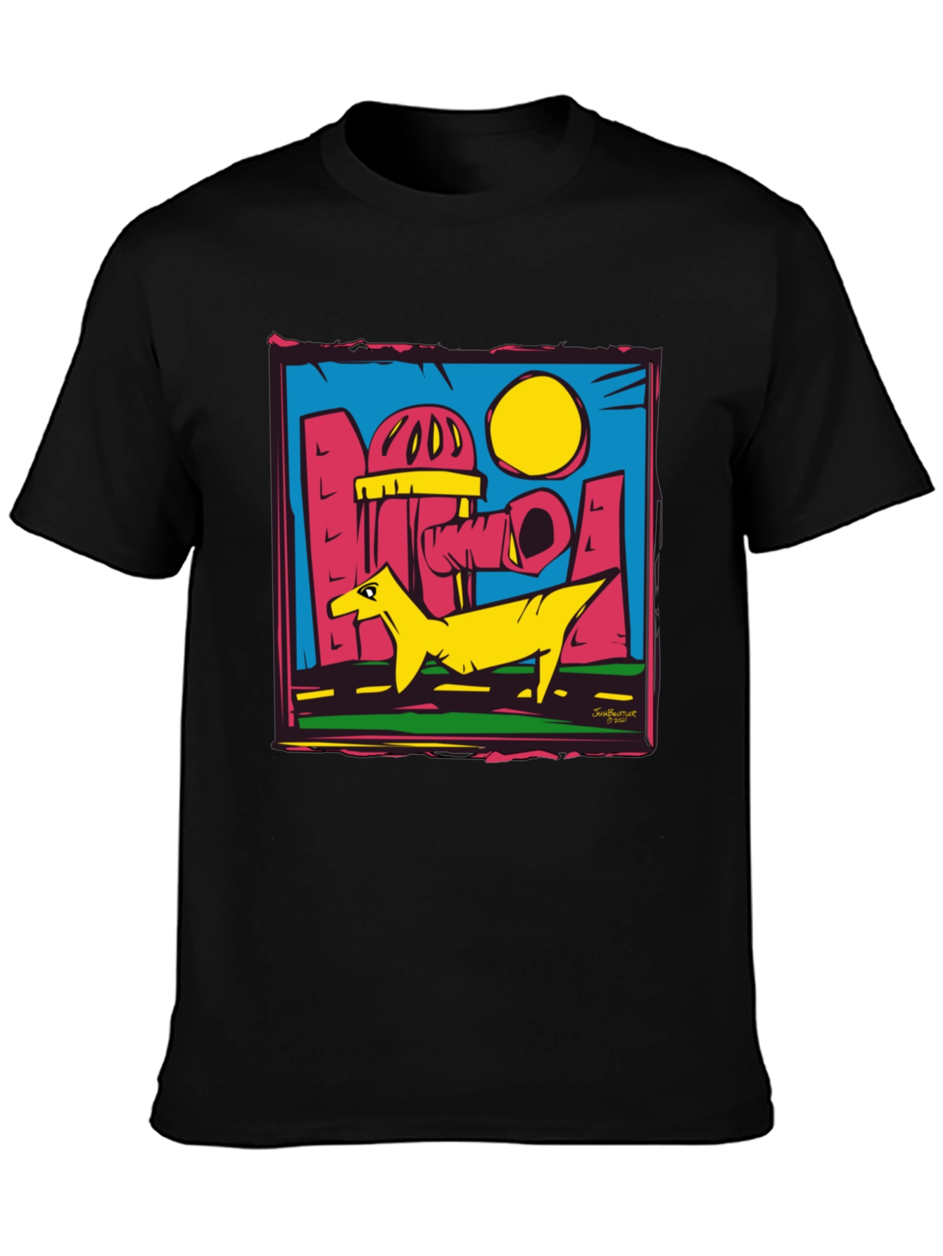 Urban Cartoon Graphic T-Shirt