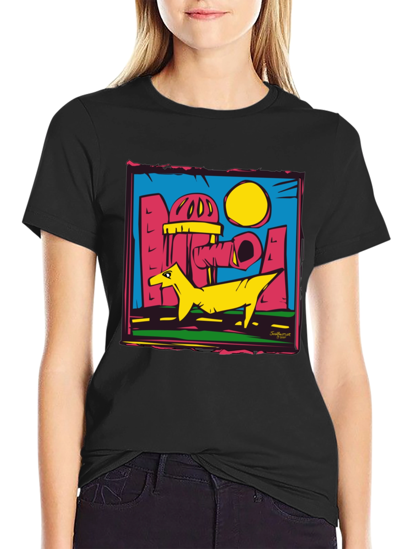 Urban Cartoon Graphic T-Shirt