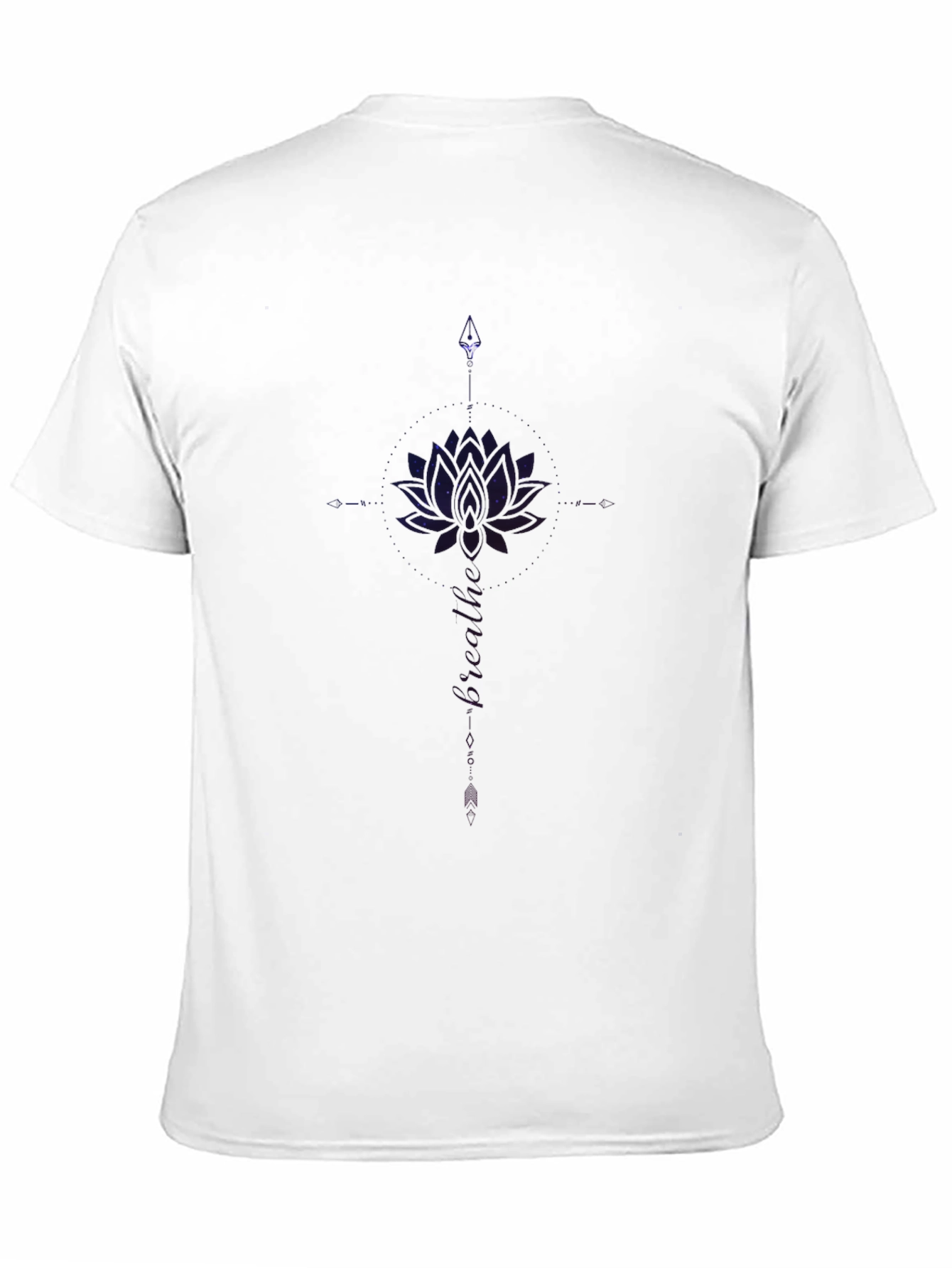 Galaxy Lotus Black T-Shirt