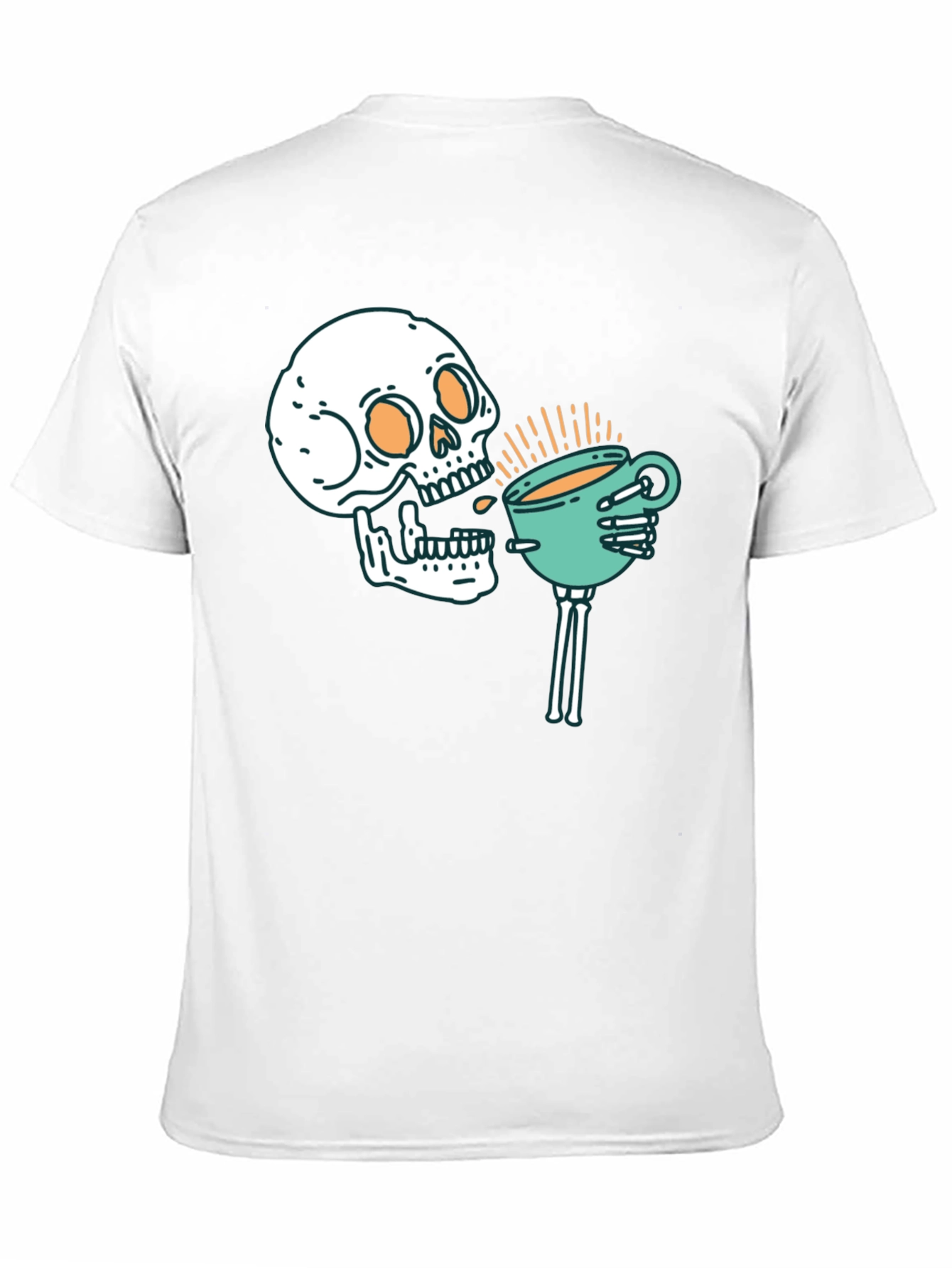Skull Coffee T-Shirt - Gothic Brew Crew Tee