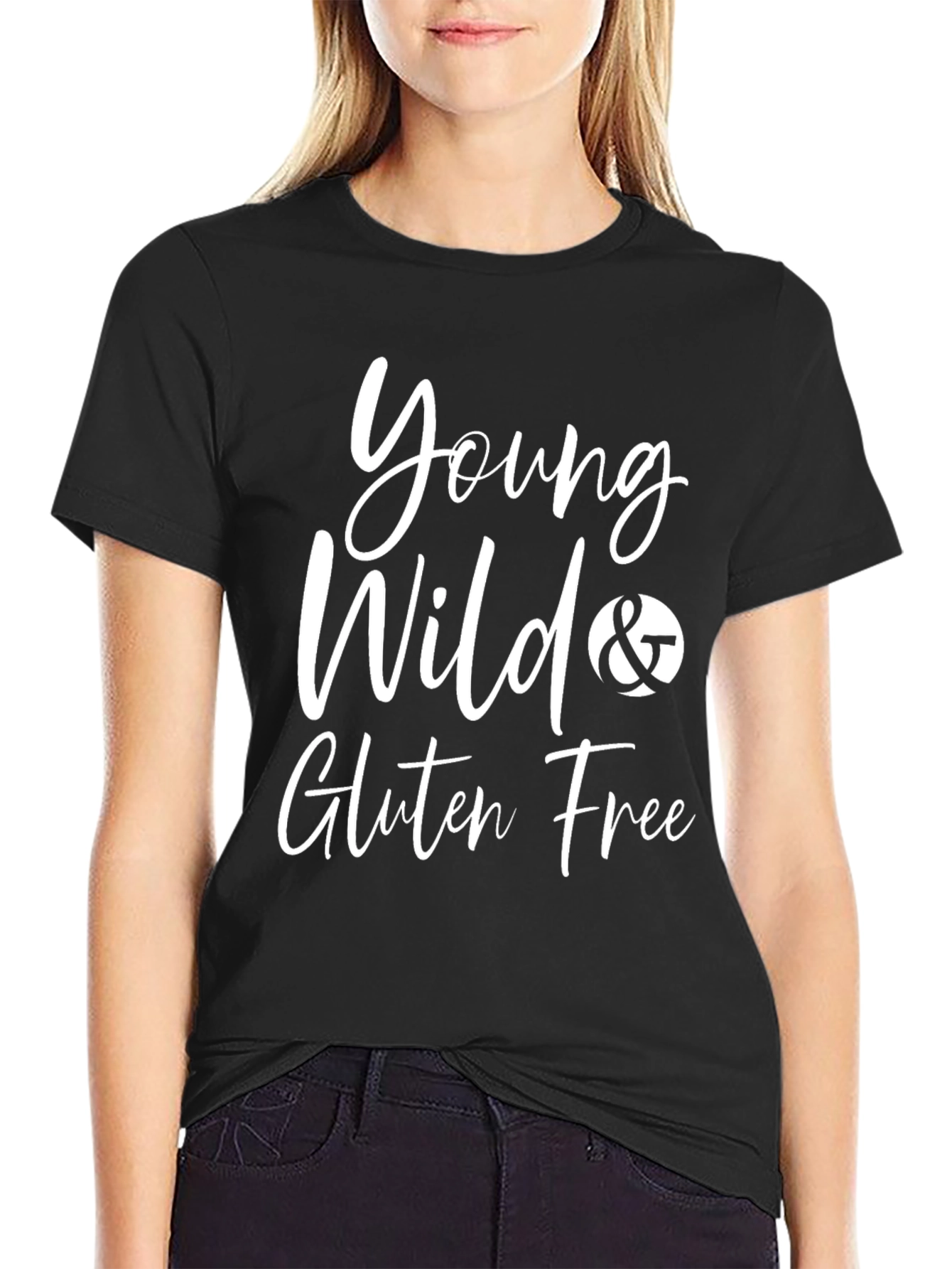 Young Wild & Gluten Free Black T-Shirt