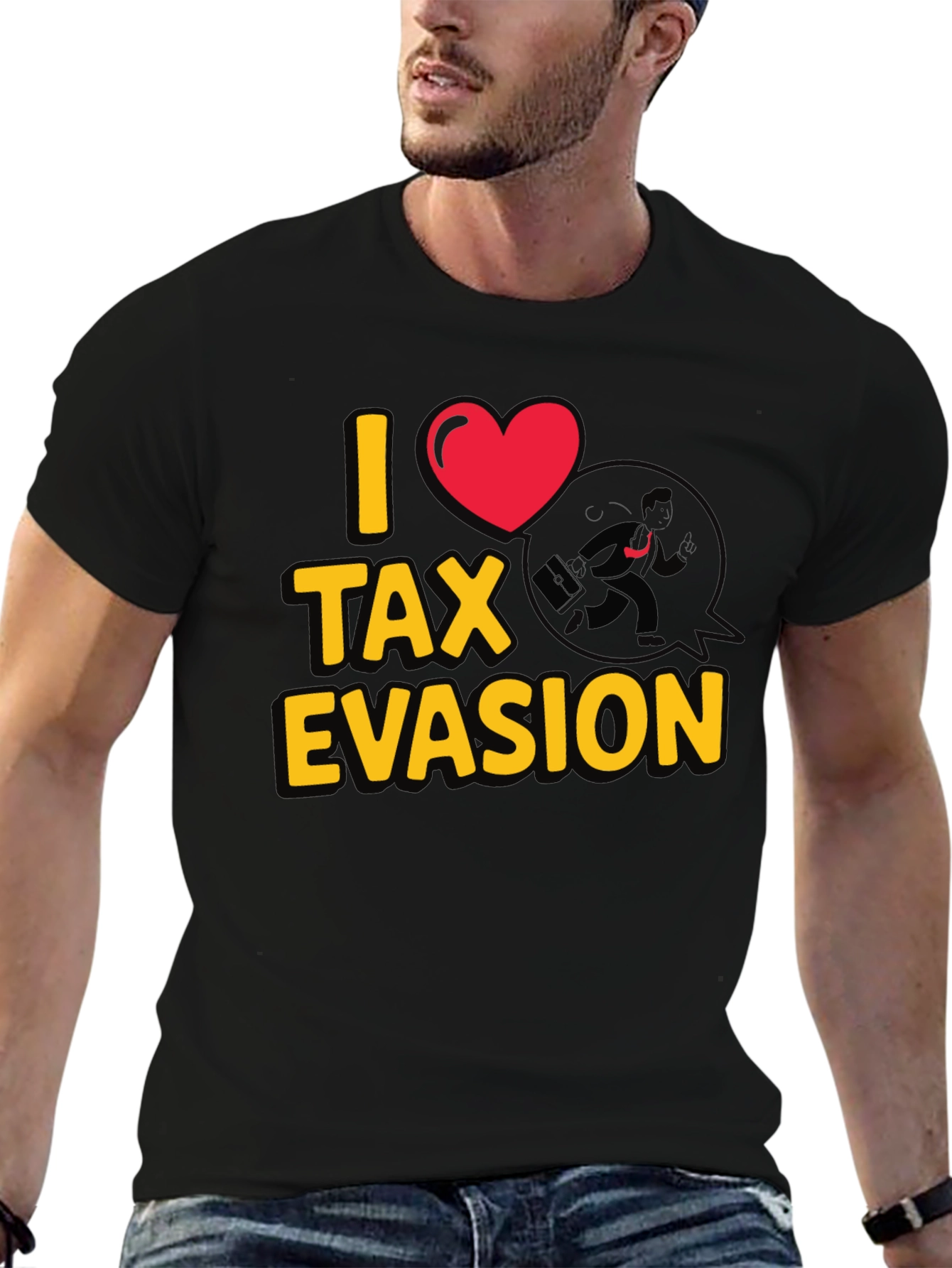 I Heart Tax Evasion T-Shirt - Funny Novelty Tee