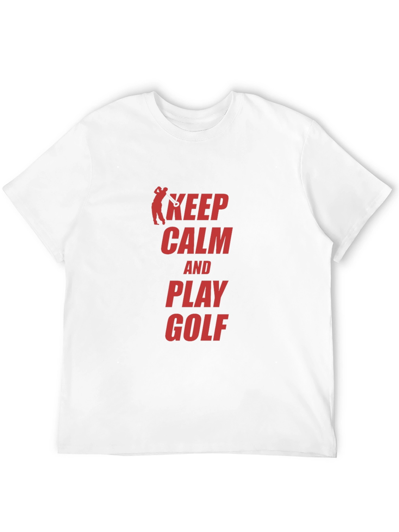 Keep Calm and Play Golf Black T-Shirt