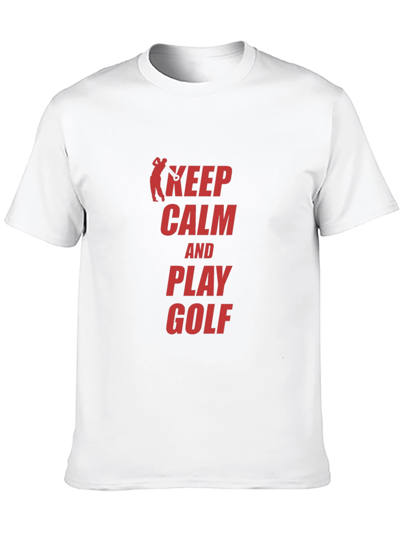 Keep Calm and Play Golf Black T-Shirt
