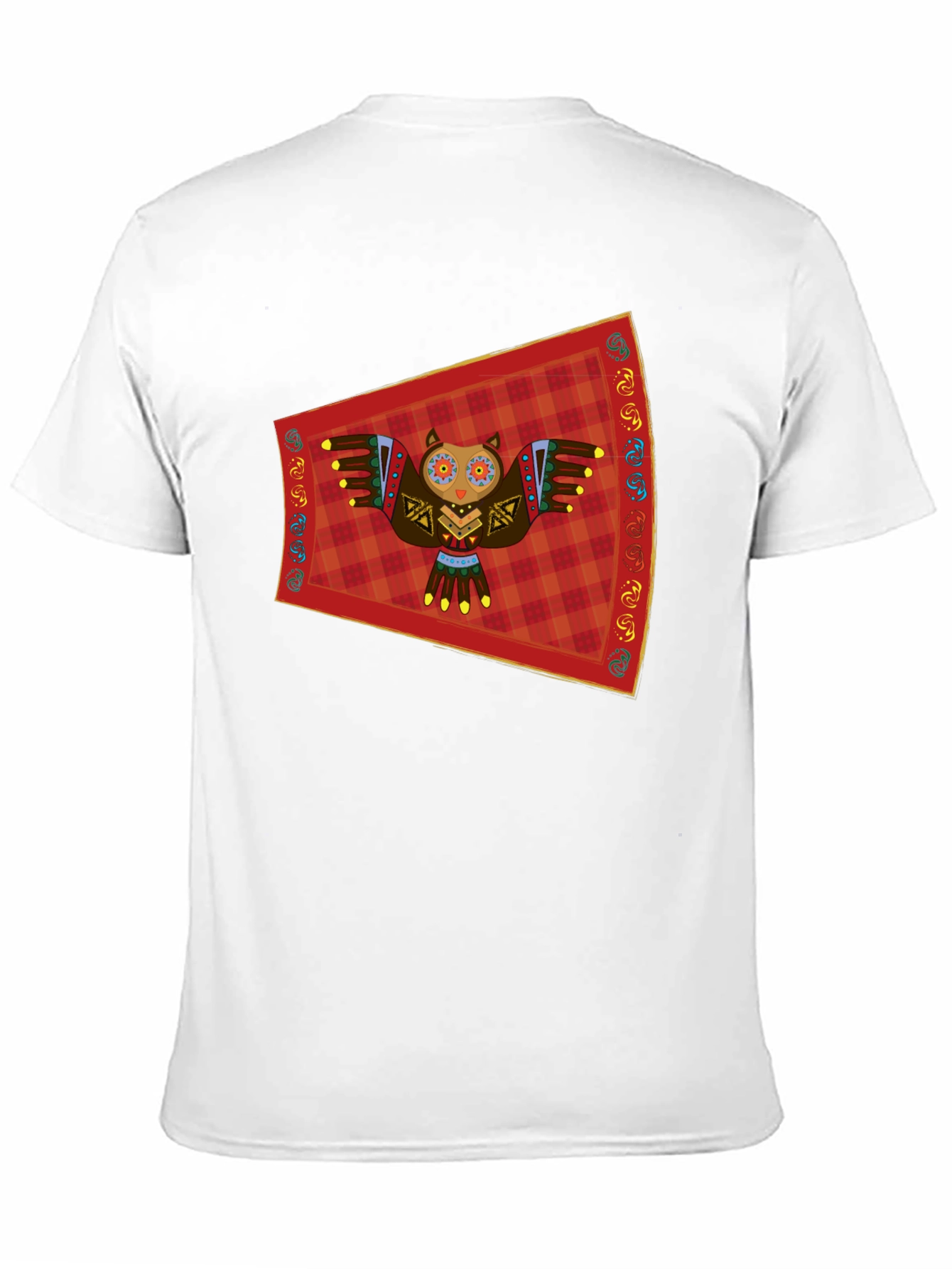 Owl Graphic Tee - Black Cotton T-Shirt