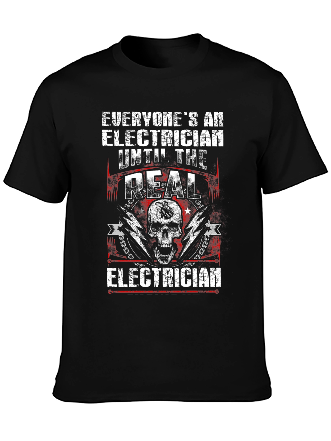 Electrician Skull T-Shirt - The Real Electrician