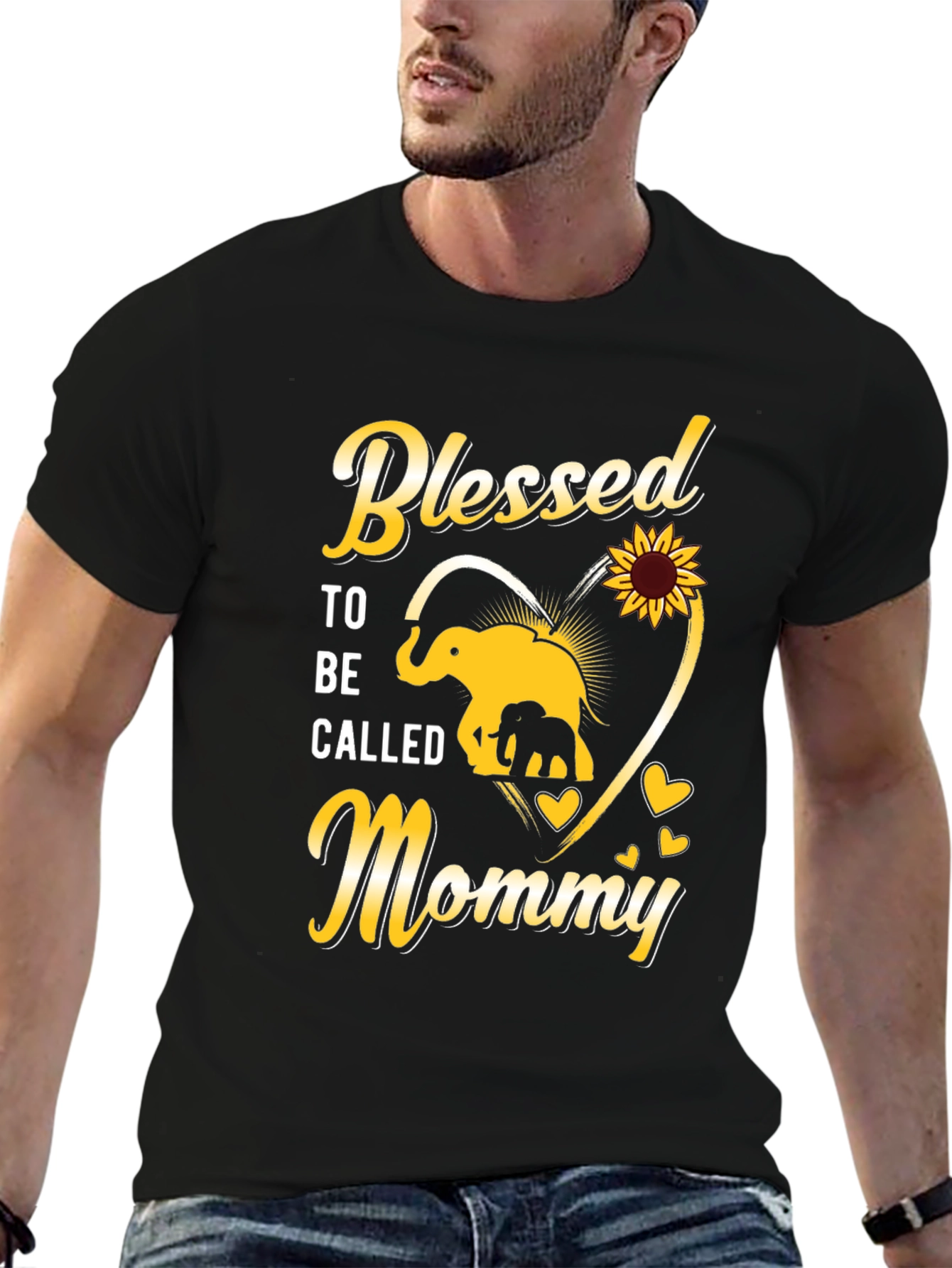 Blessed To Be Called Mommy Elephant T-Shirt