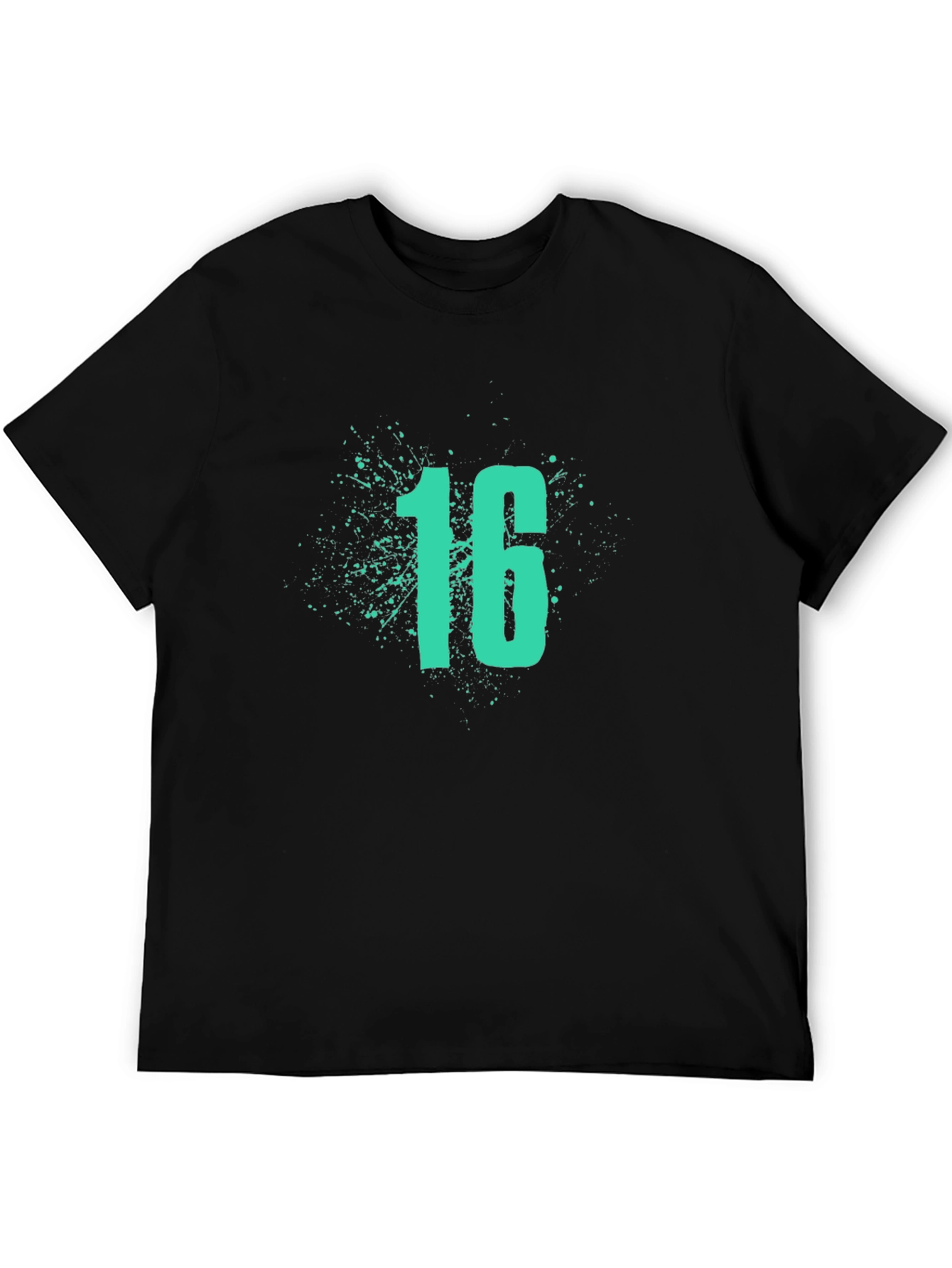 Cool Sixteen Splash Black T-Shirt