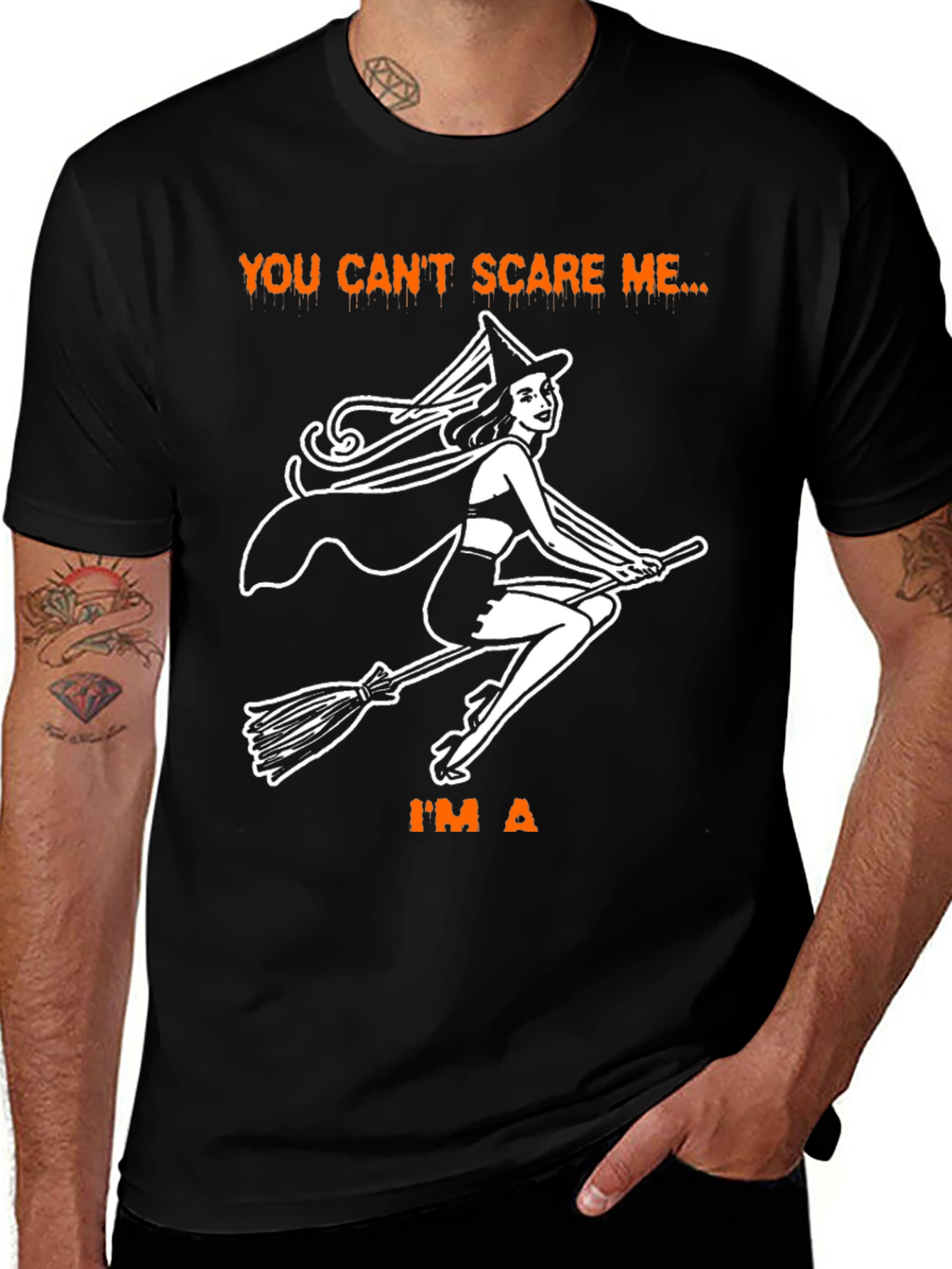 You Cant Scare Me Im A Witch Halloween T-Shirt