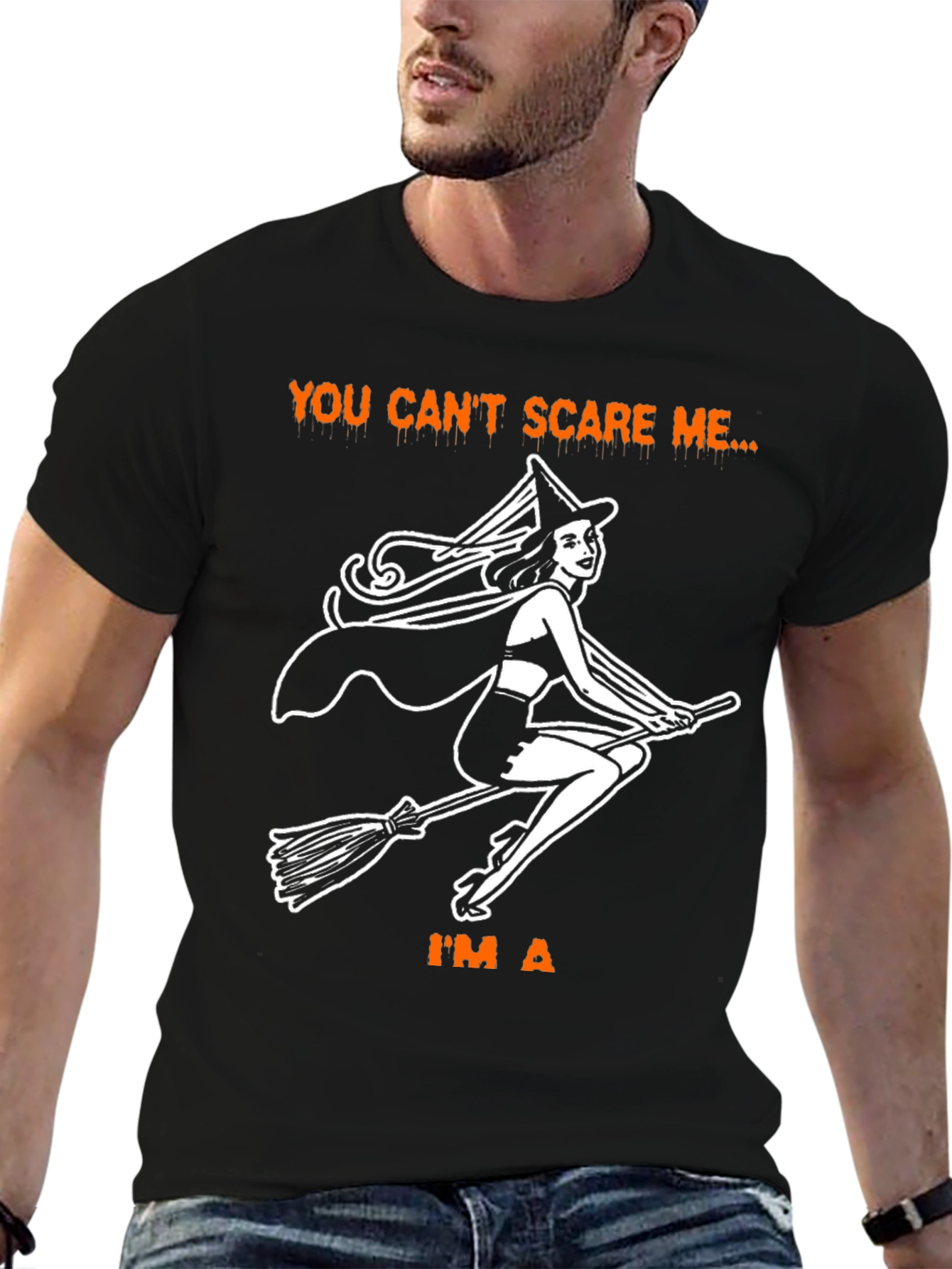 You Cant Scare Me Im A Witch Halloween T-Shirt