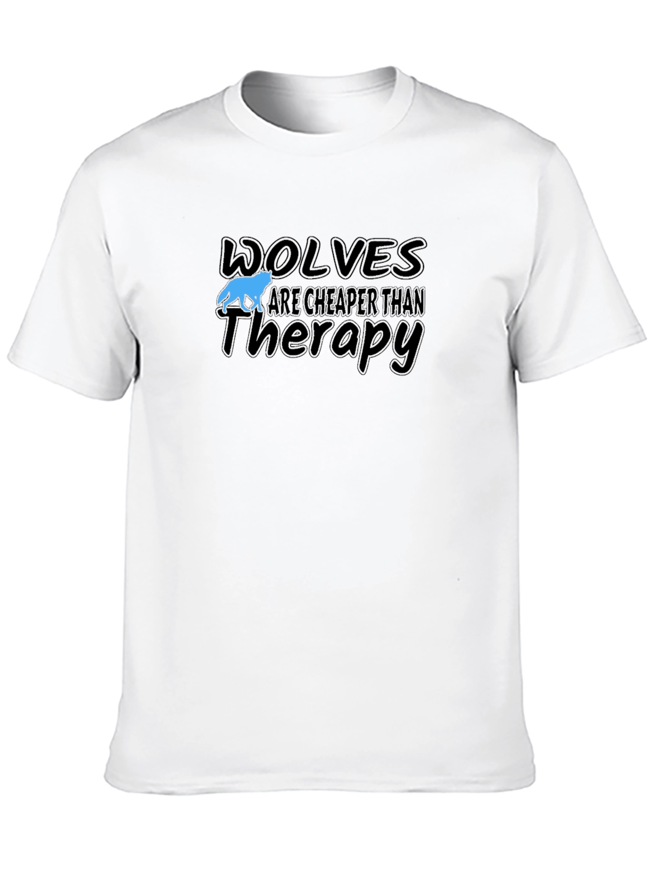 Wolves Cheaper Than Therapy Graphic T-Shirt