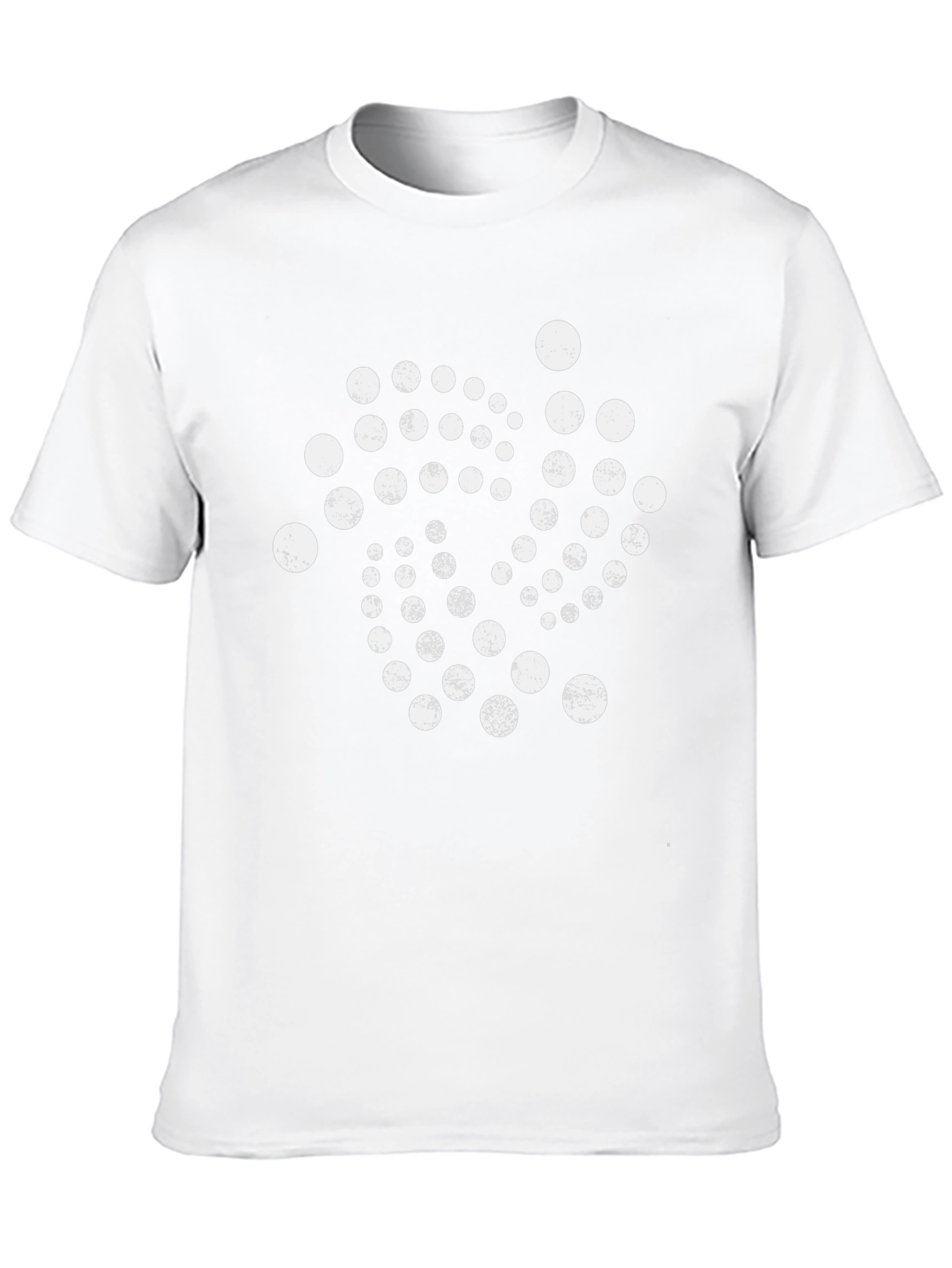 Dotted Pattern Black T-Shirt