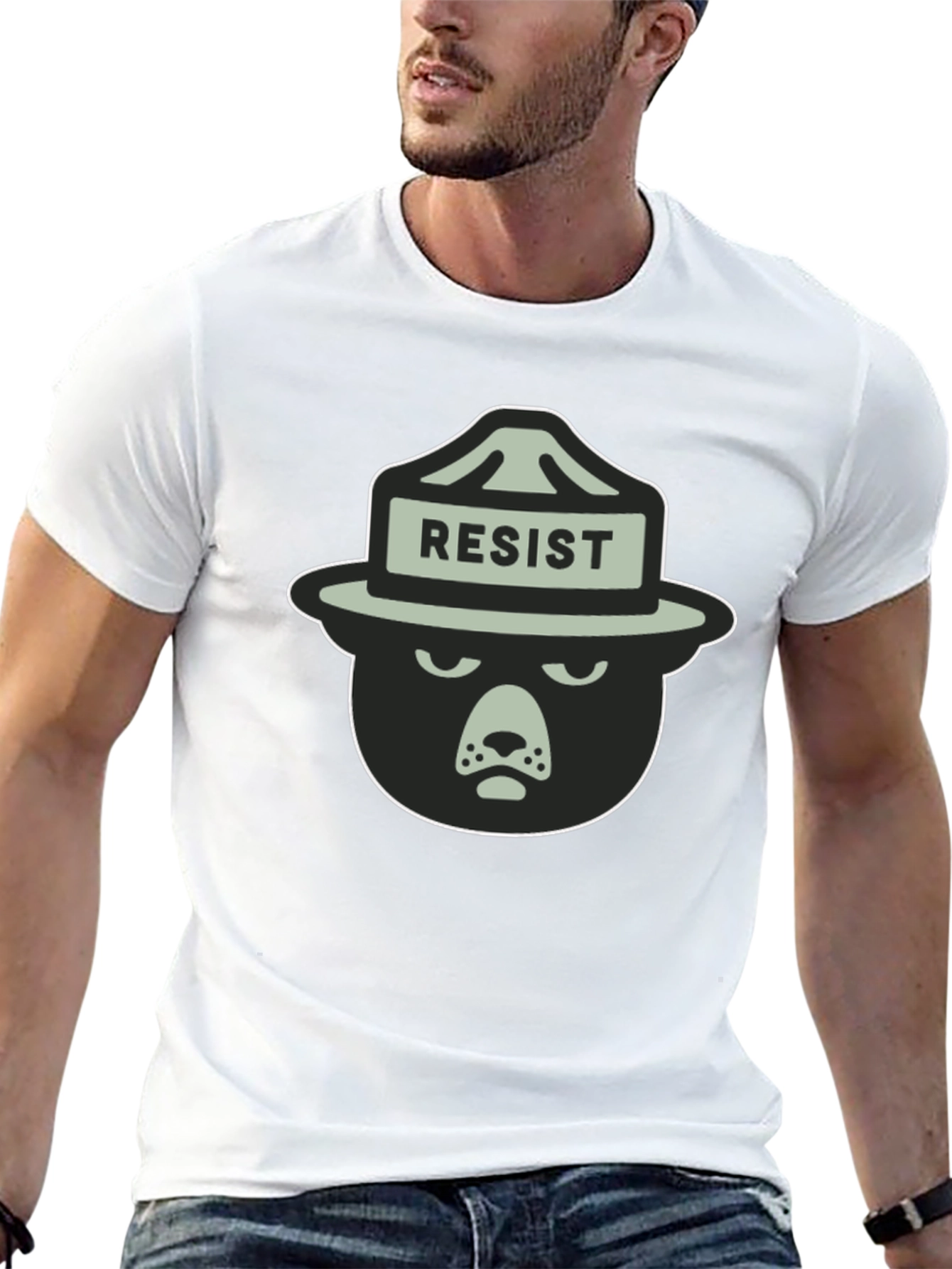 Resist Bear T-Shirt - Mens Graphic Tee