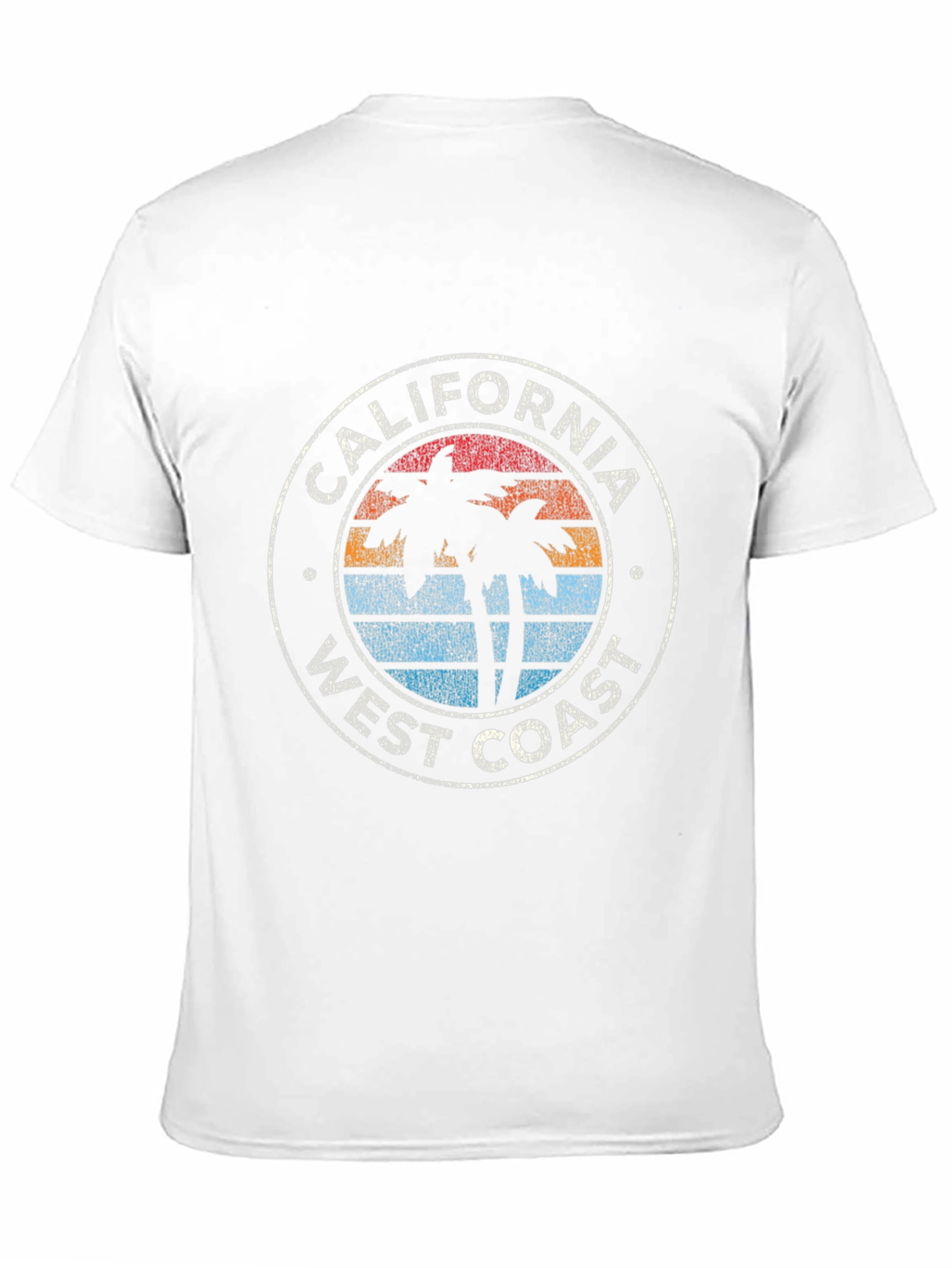 California West Coast Palm Tree Graphic T-Shirt