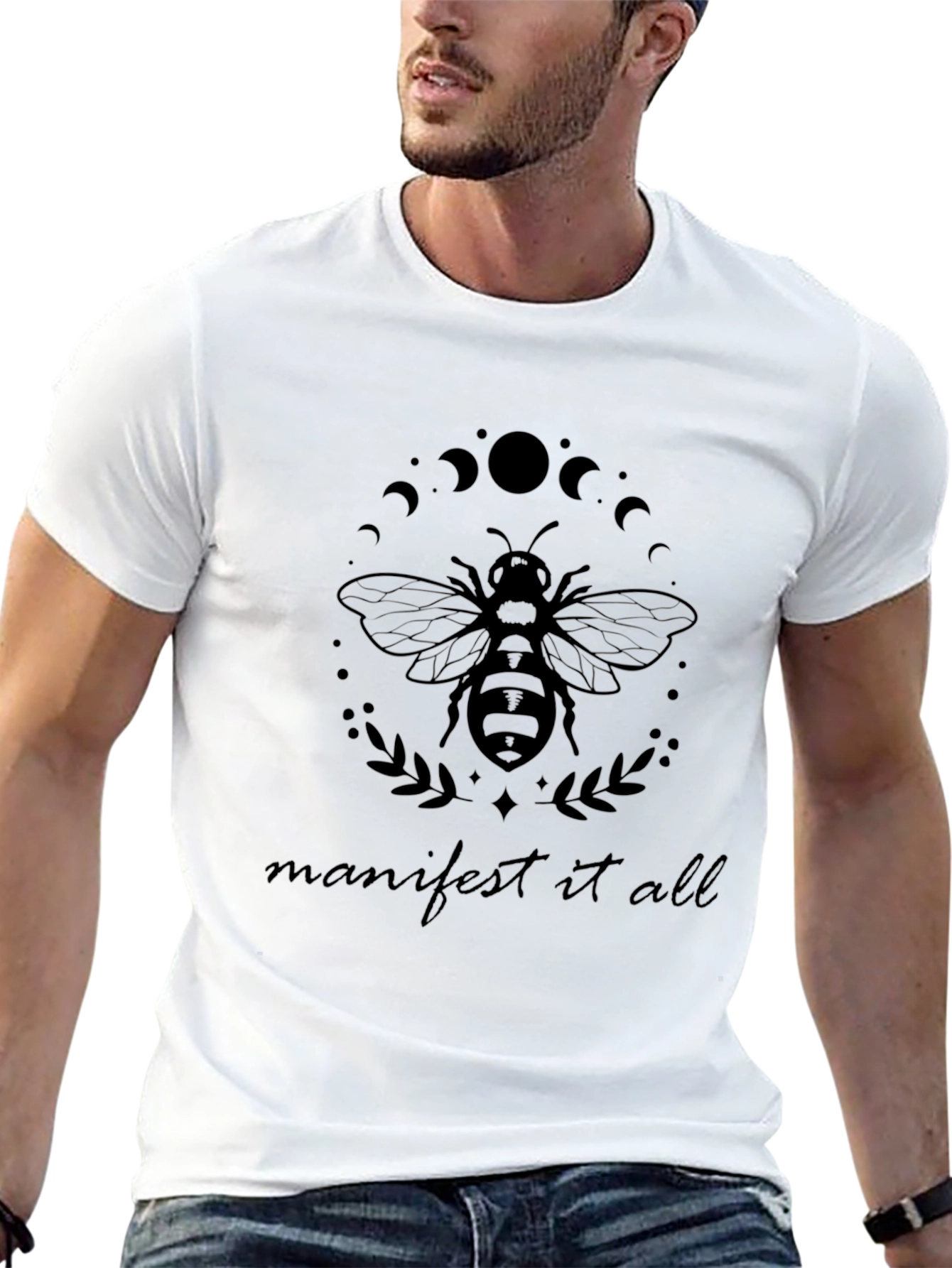 Manifest It All Black Bee Graphic Tee - Unisex