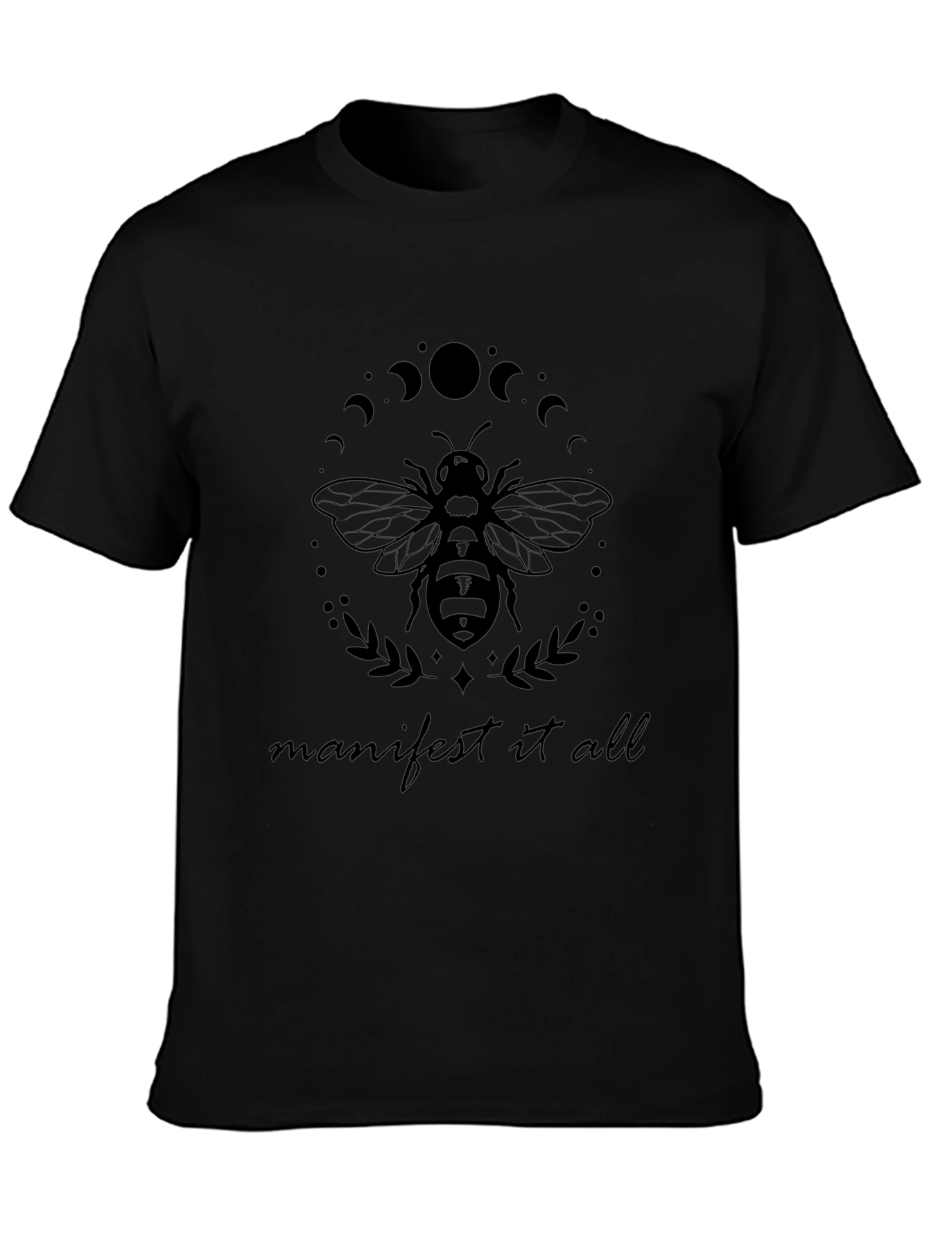 Manifest It All Black Bee Graphic Tee - Unisex