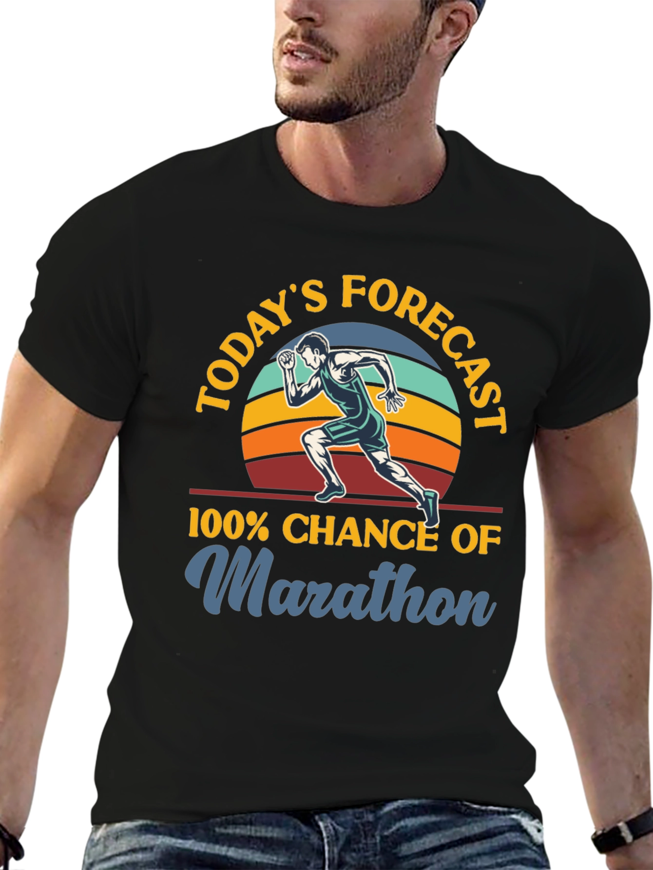 Marathon Forecast T-Shirt - Runners Apparel