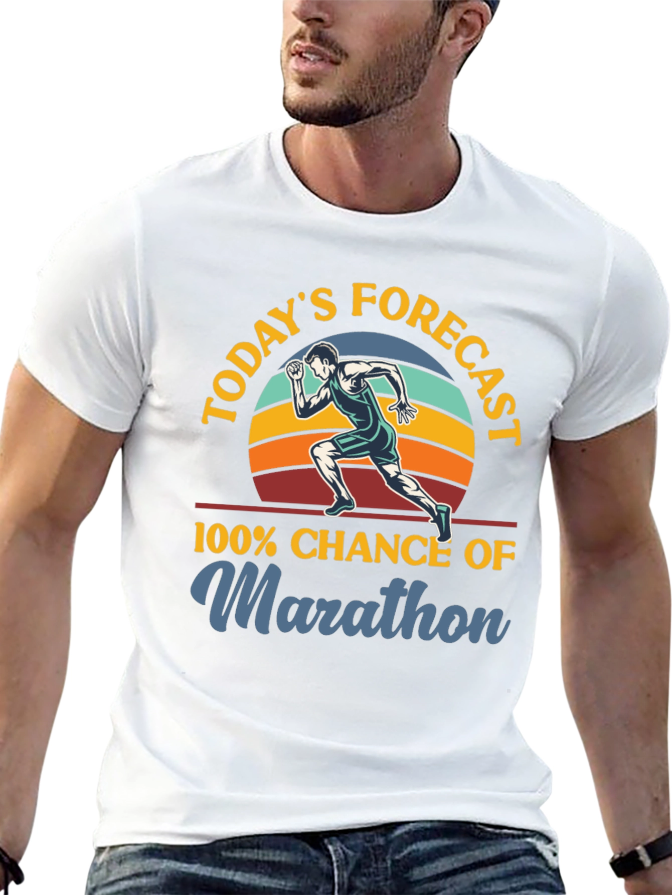 Marathon Forecast T-Shirt - Runners Apparel