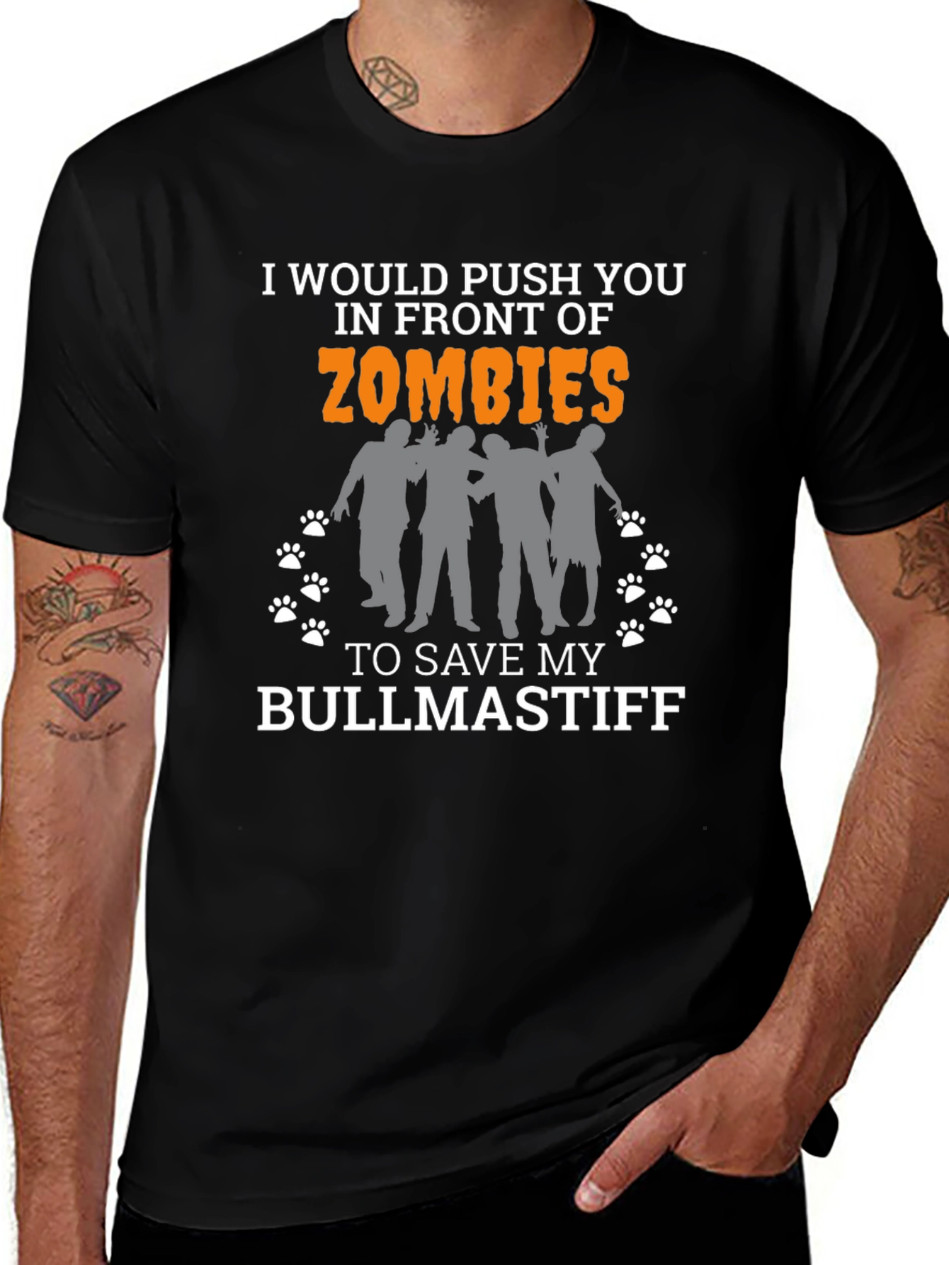 Zombie Bullmastiff T-Shirt