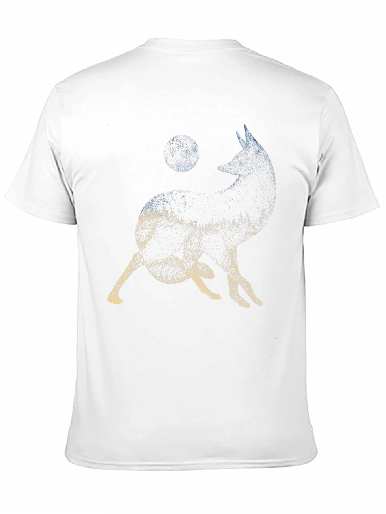 Wolf Moon Forest Graphic Tee - Black