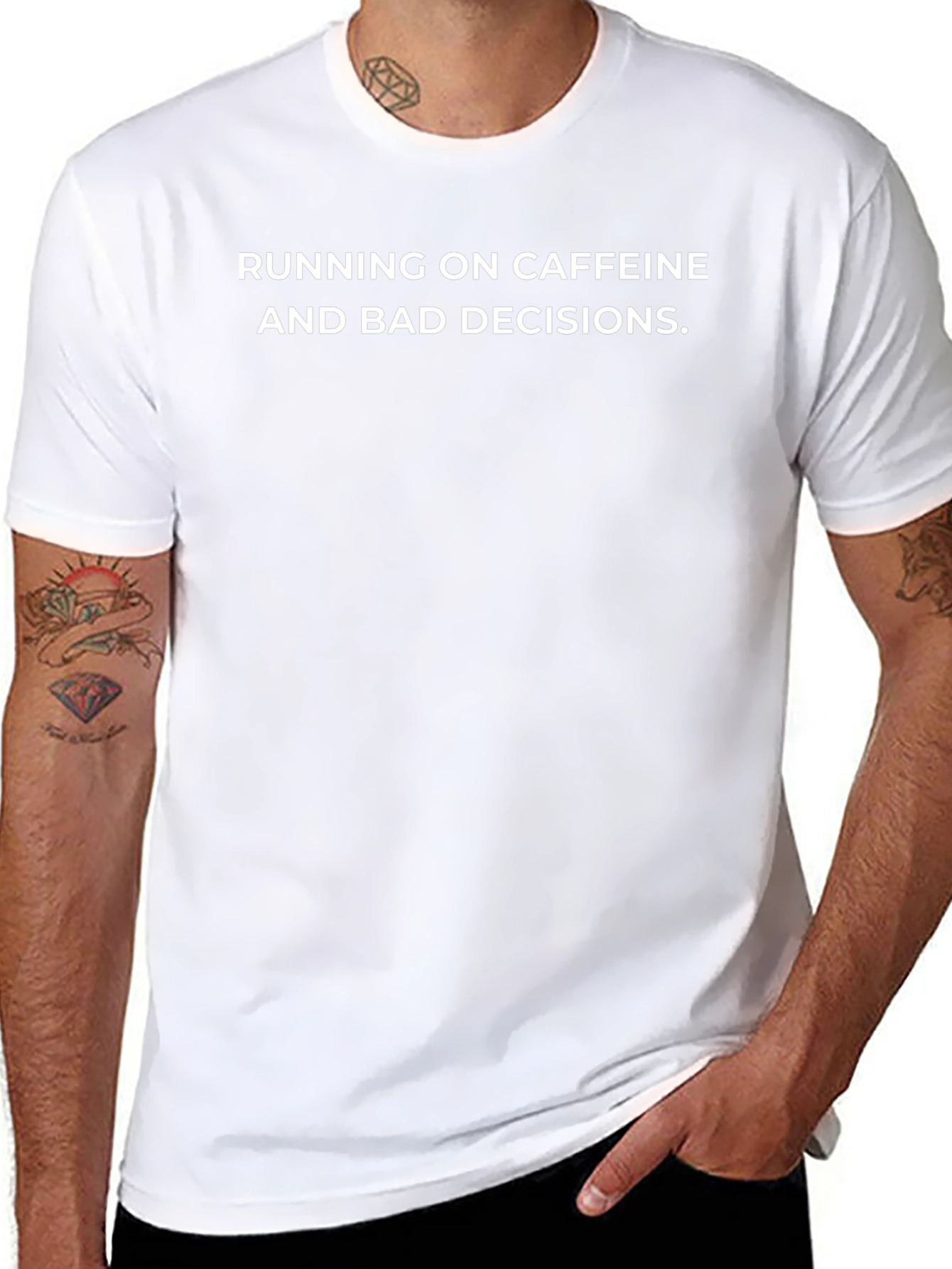 Caffeine and Bad Decisions Graphic T-Shirt