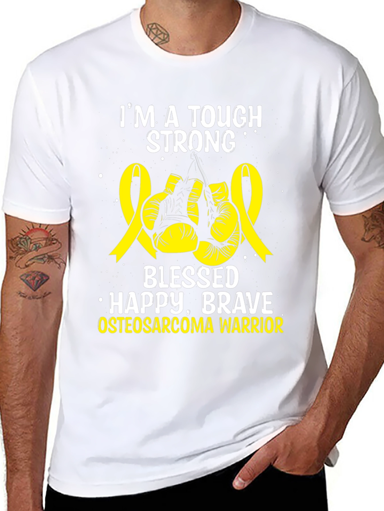 Tough Strong Osteosarcoma Warrior T-Shirt