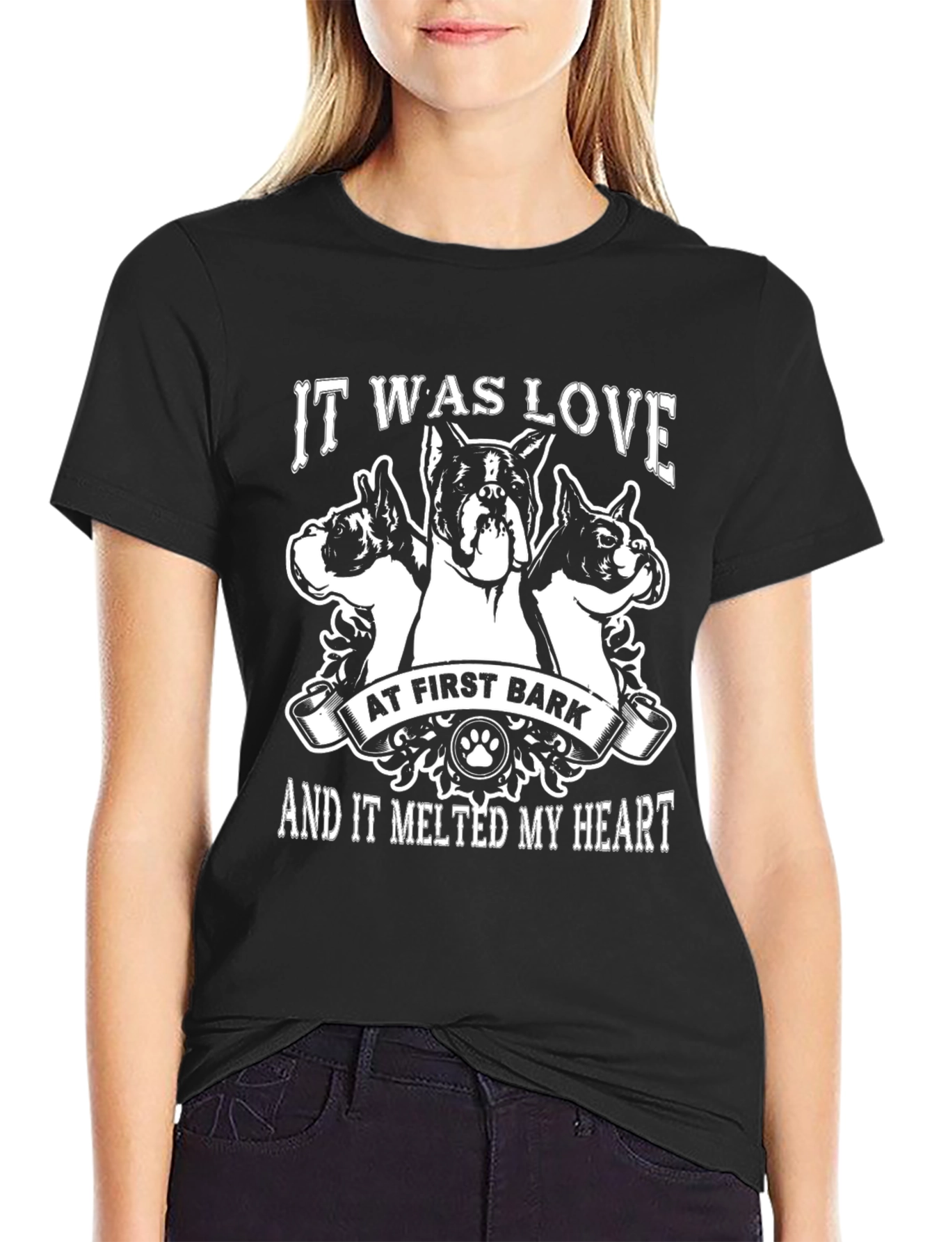 Dog Lover T-Shirt: It Was Love At First Bark