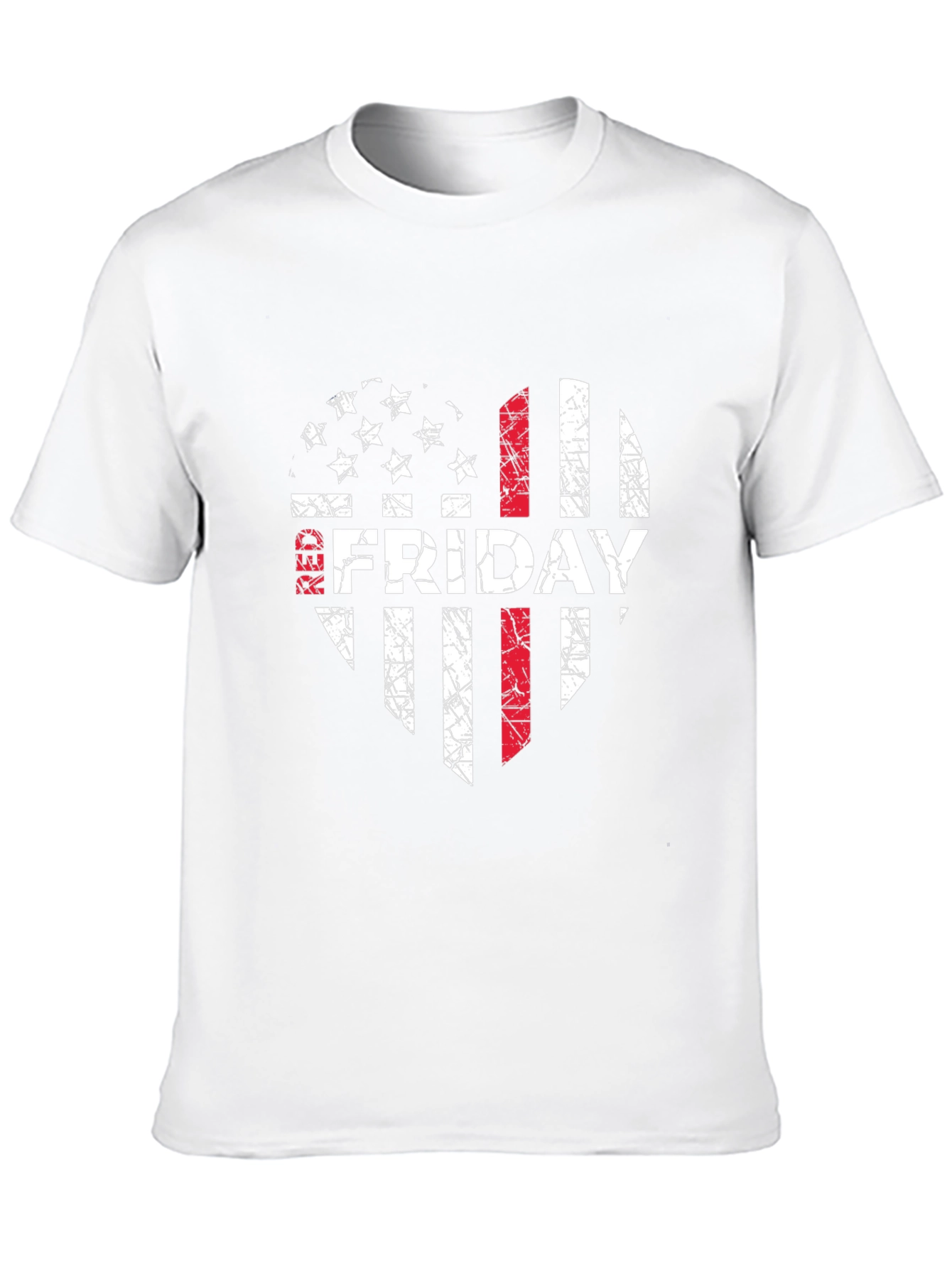 RED Friday Distressed Flag Graphic Tee