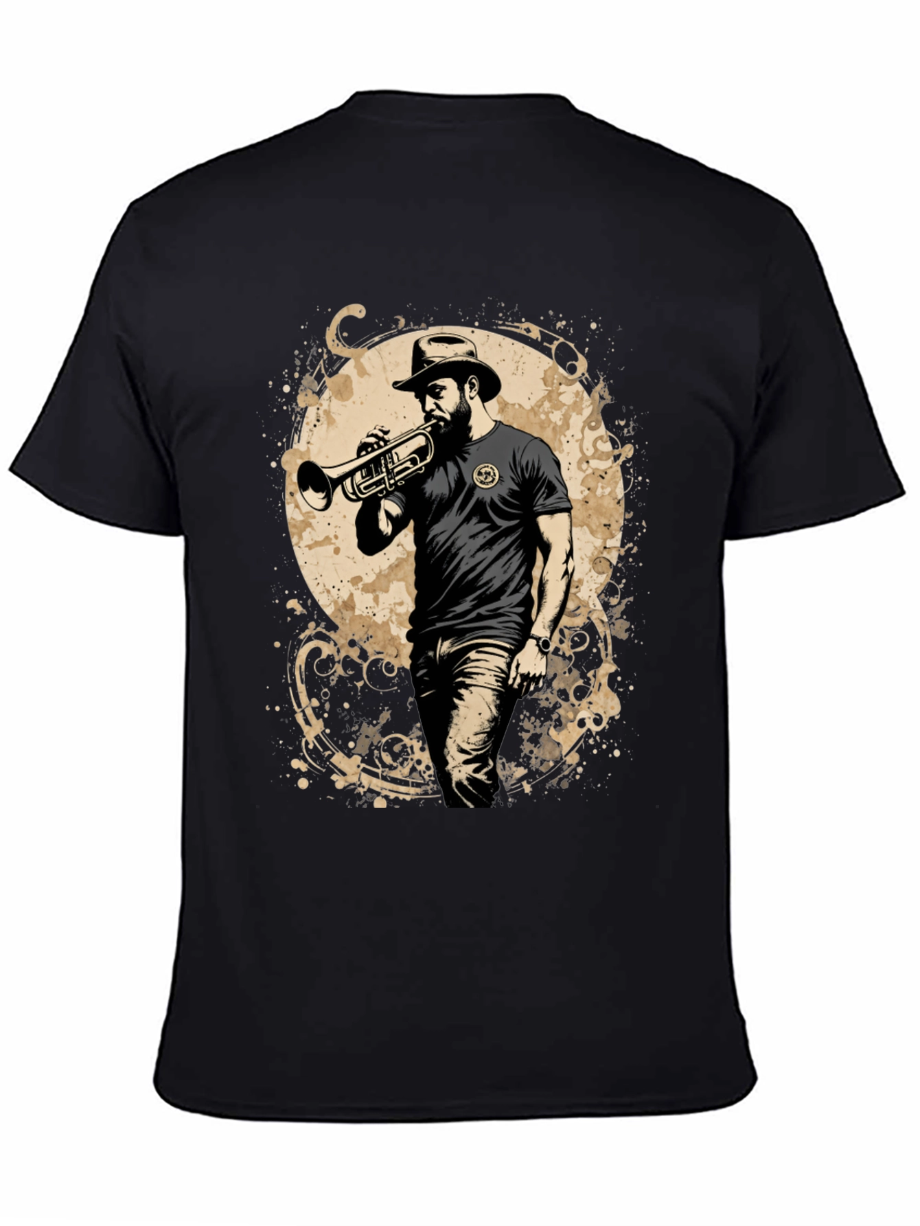 Trumpet Player Graphic T-Shirt - Cool Music Lover Tee