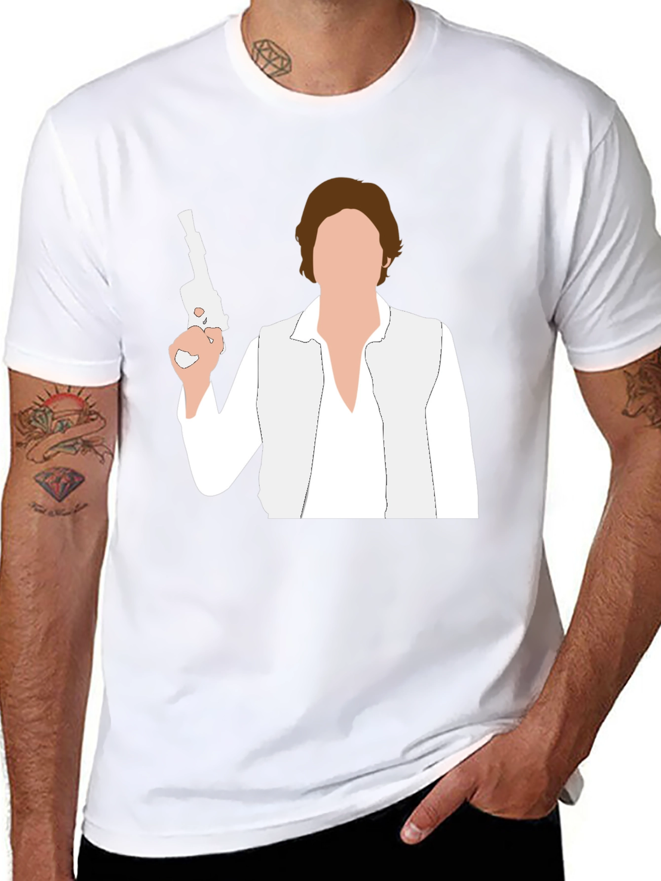 Han Solo Graphic T-Shirt - Black