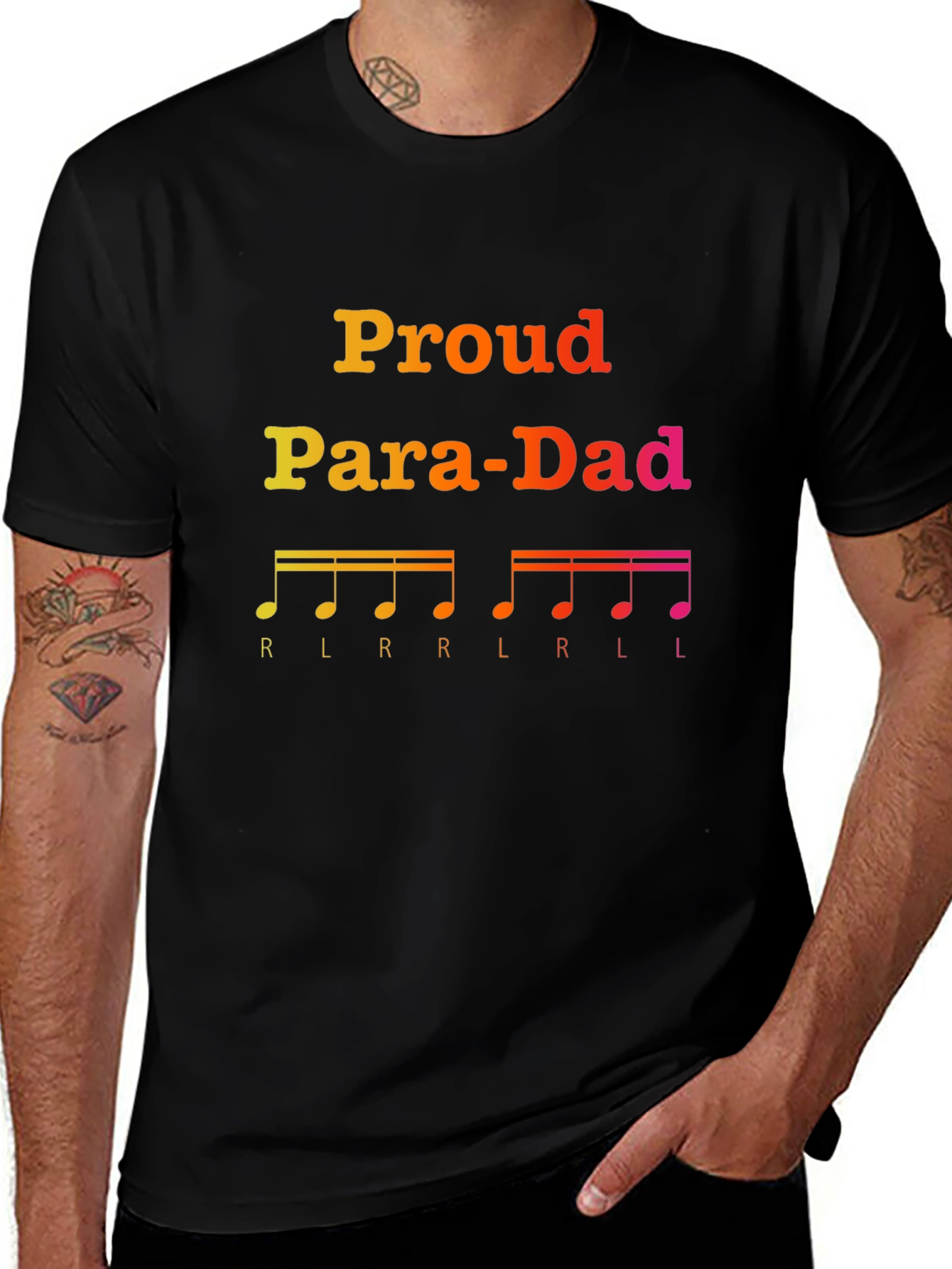 Proud Para-Dad T-Shirt - Music Dad Tee