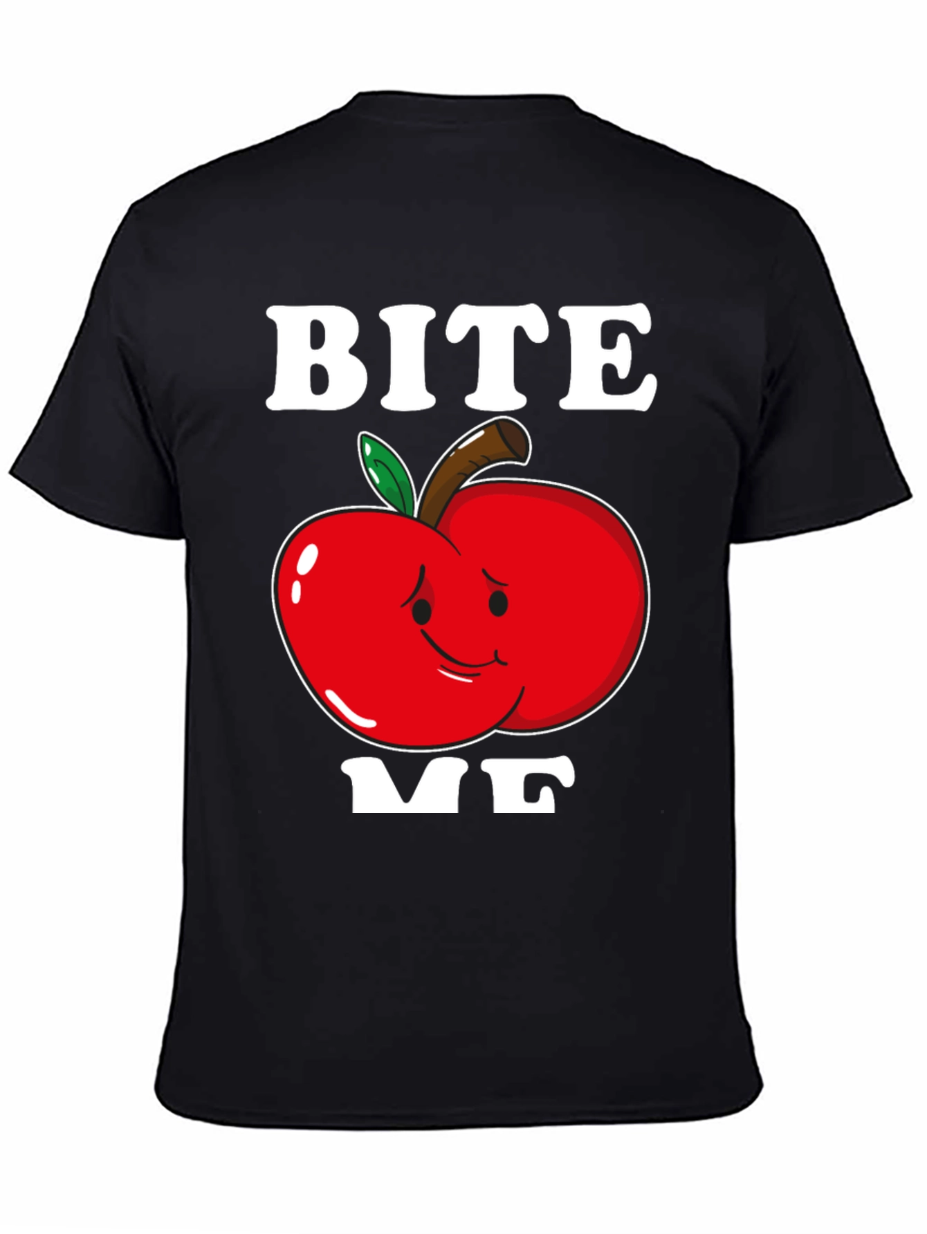 Bite Me Apple T-Shirt - Funny Graphic Tee