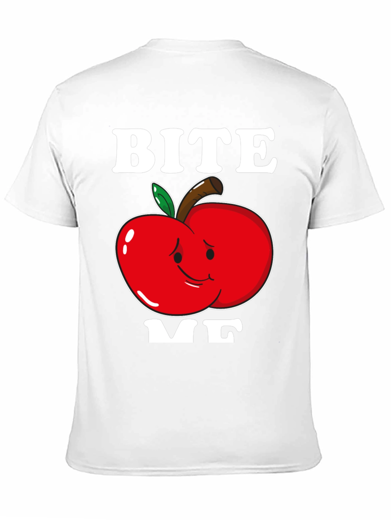 Bite Me Apple T-Shirt - Funny Graphic Tee