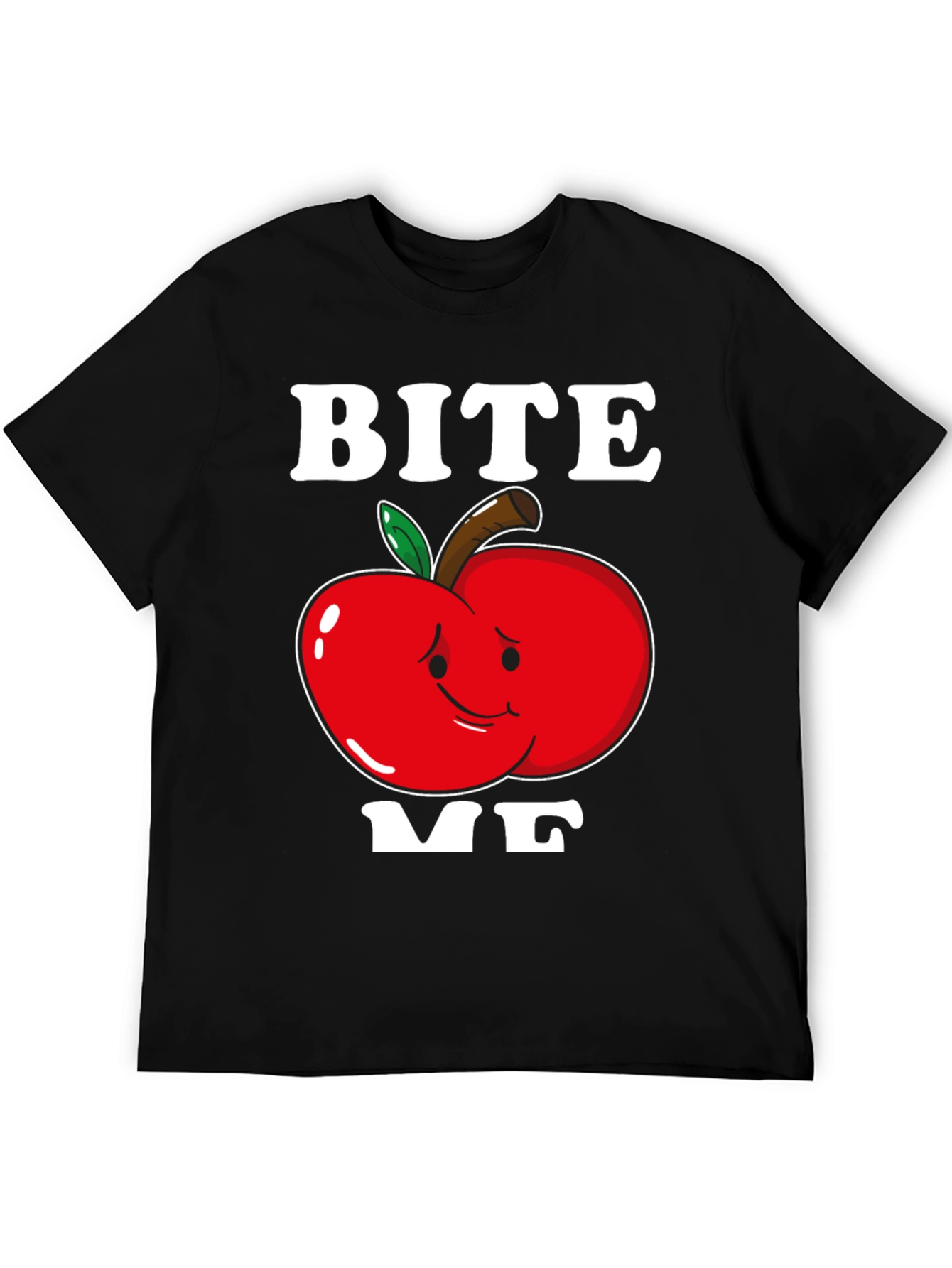 Bite Me Apple T-Shirt - Funny Graphic Tee