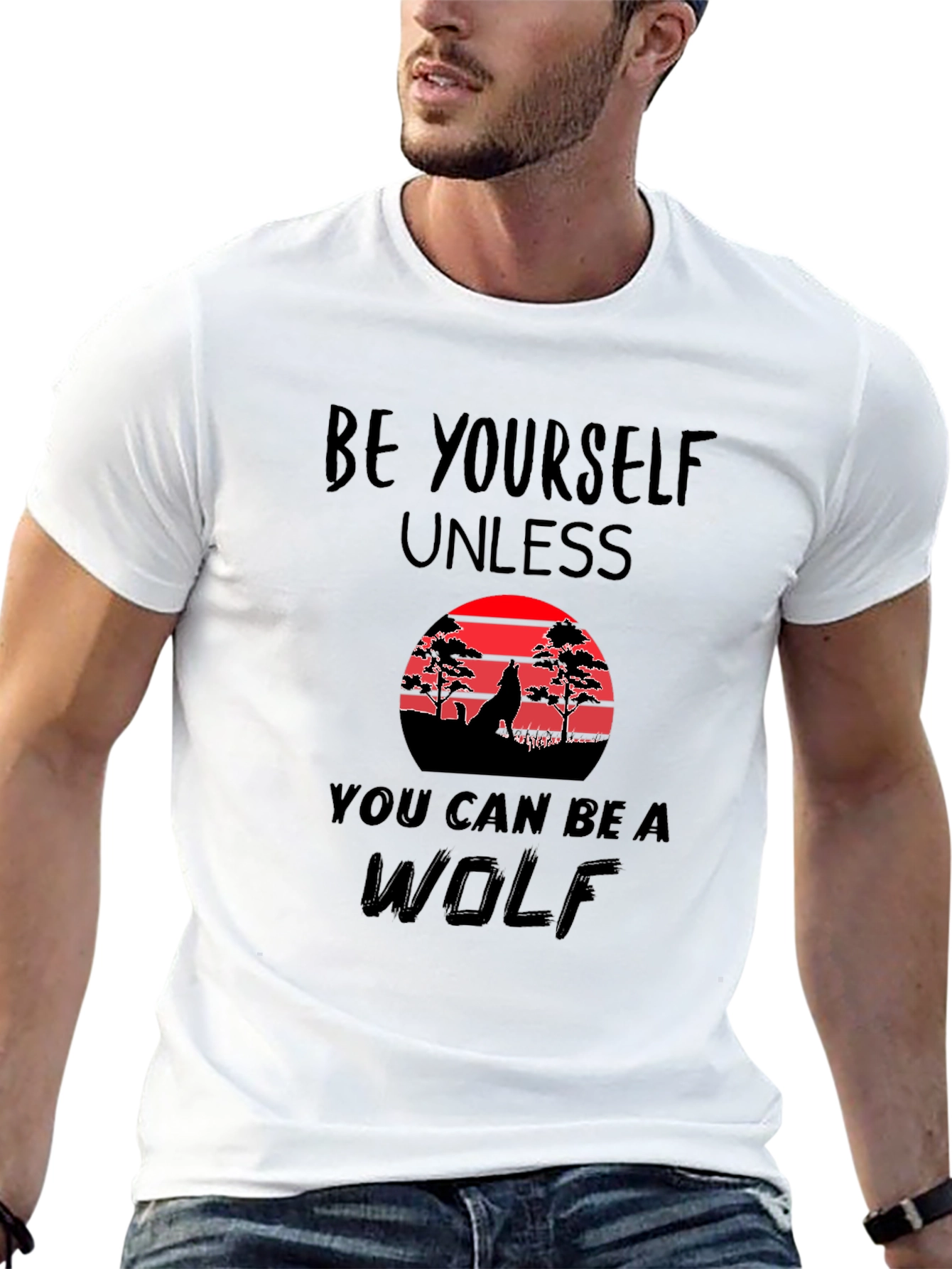 Be Yourself Unless Wolf Graphic Tee