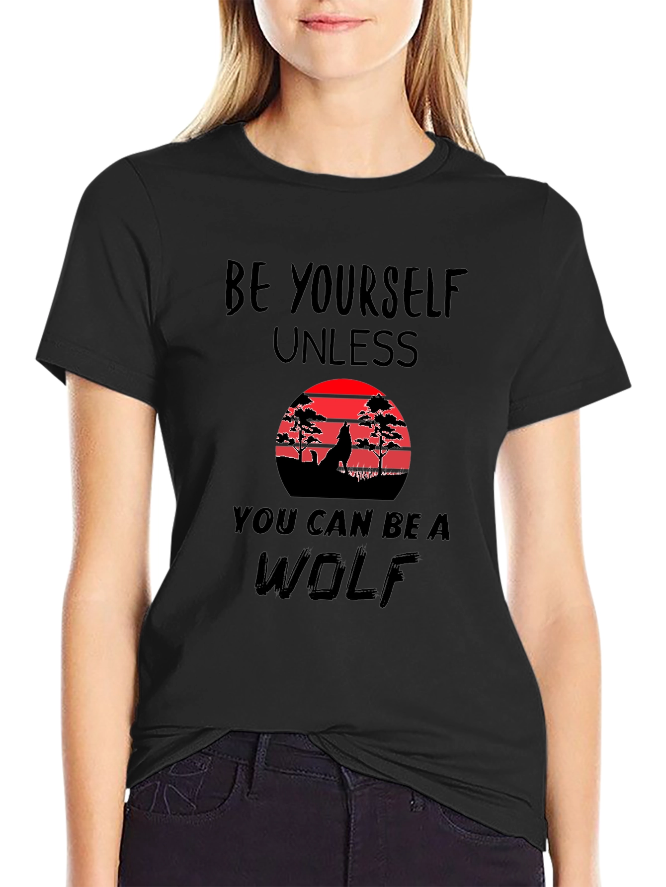 Be Yourself Unless Wolf Graphic Tee