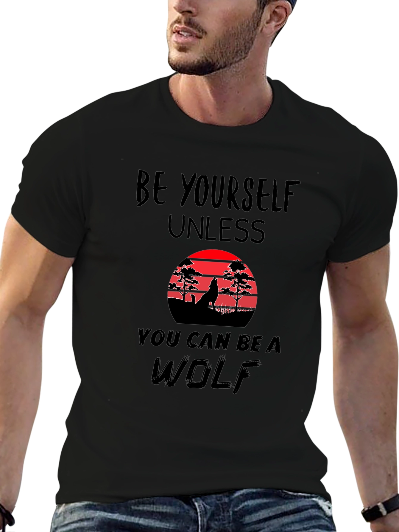 Be Yourself Unless Wolf Graphic Tee