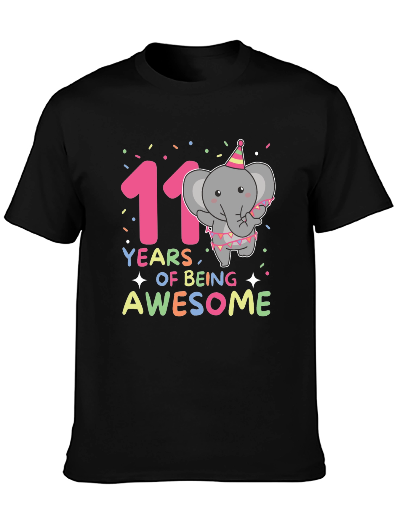 11th Birthday Elephant T-Shirt