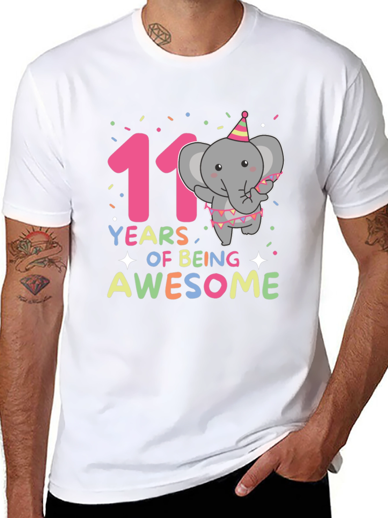 11th Birthday Elephant T-Shirt
