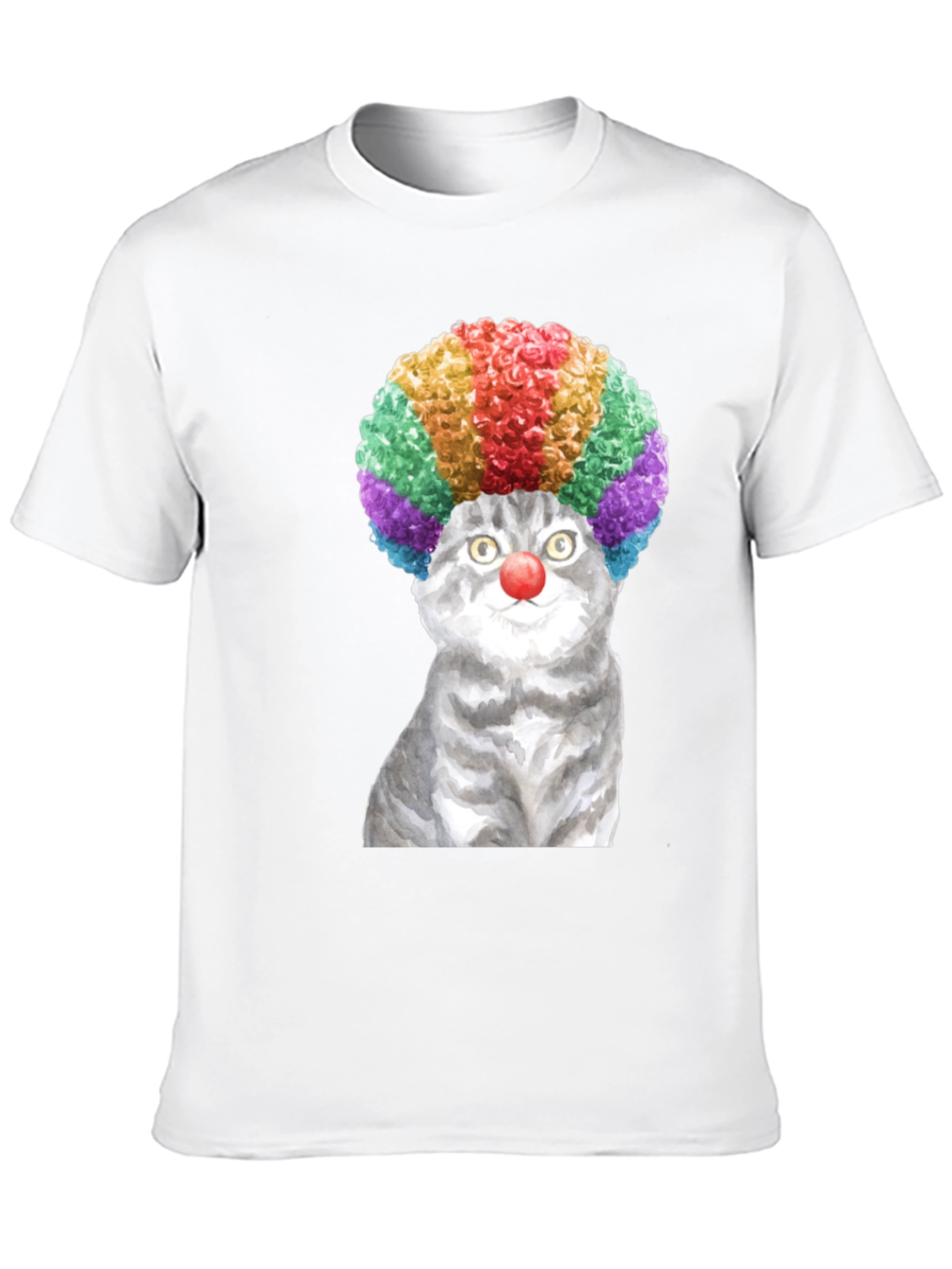 Clown Cat Graphic Tee - Fun & Unique T-Shirt