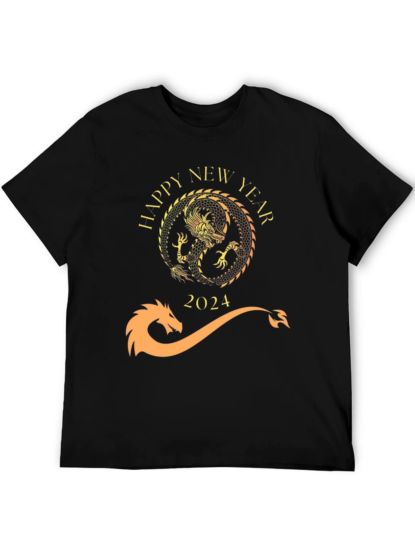 Happy New Year 2024 Dragon Graphic Tee