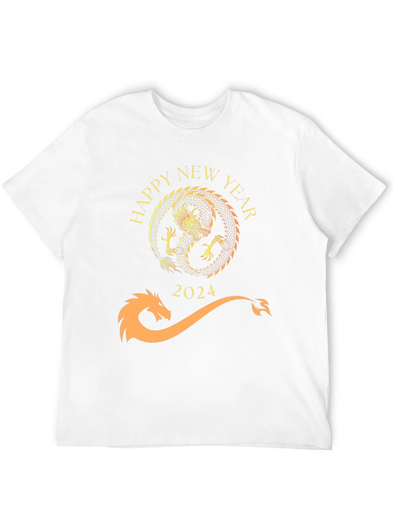 Happy New Year 2024 Dragon Graphic Tee
