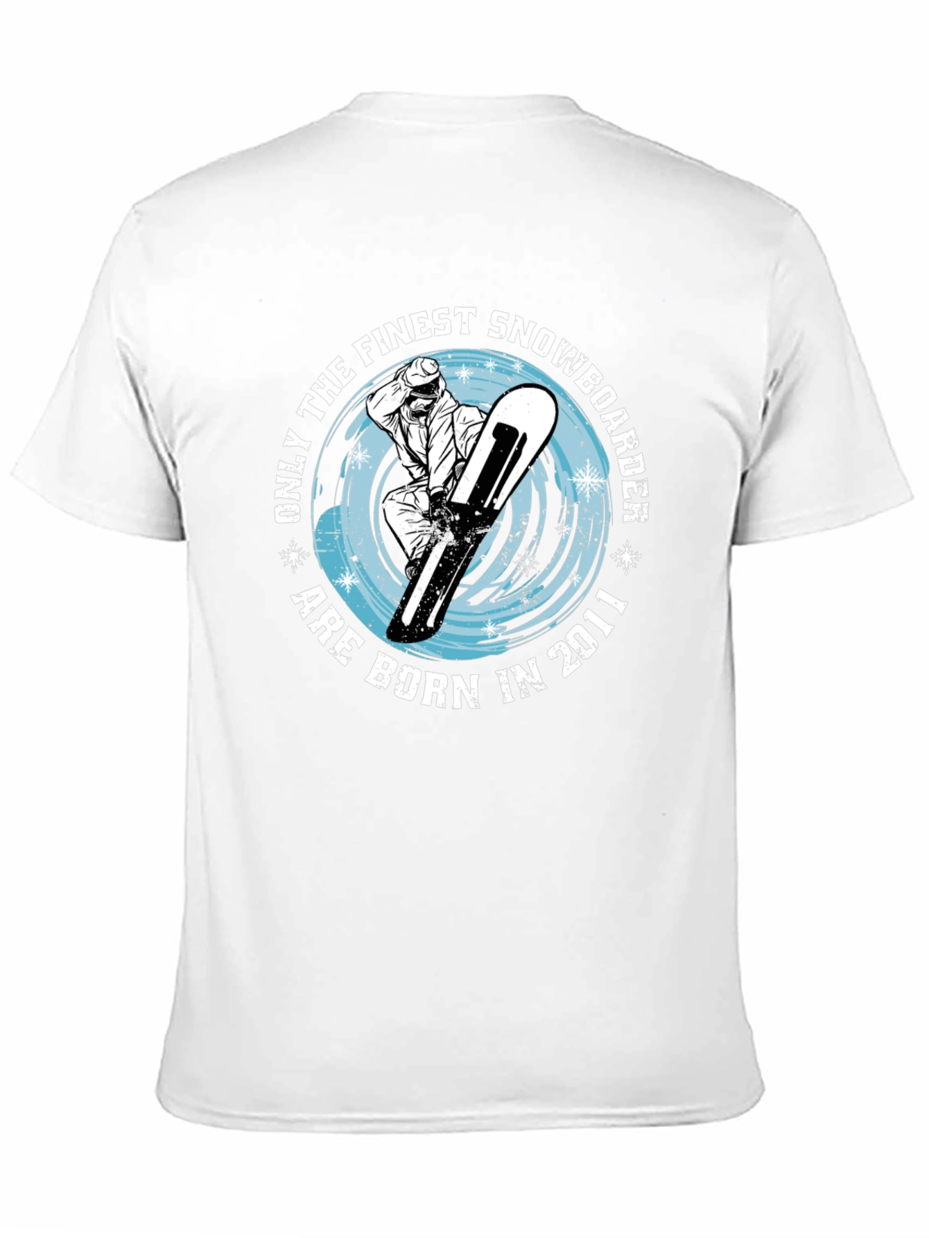 Finest Snowboarder Born in 2011 Black T-Shirt