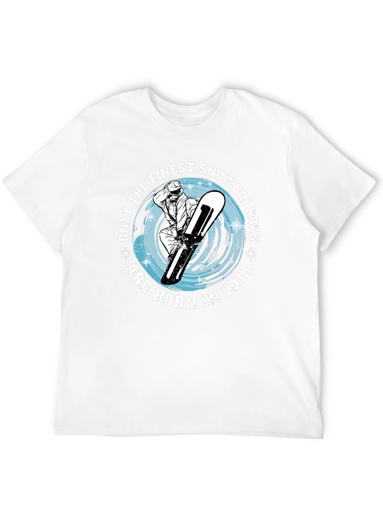 Finest Snowboarder Born in 2011 Black T-Shirt