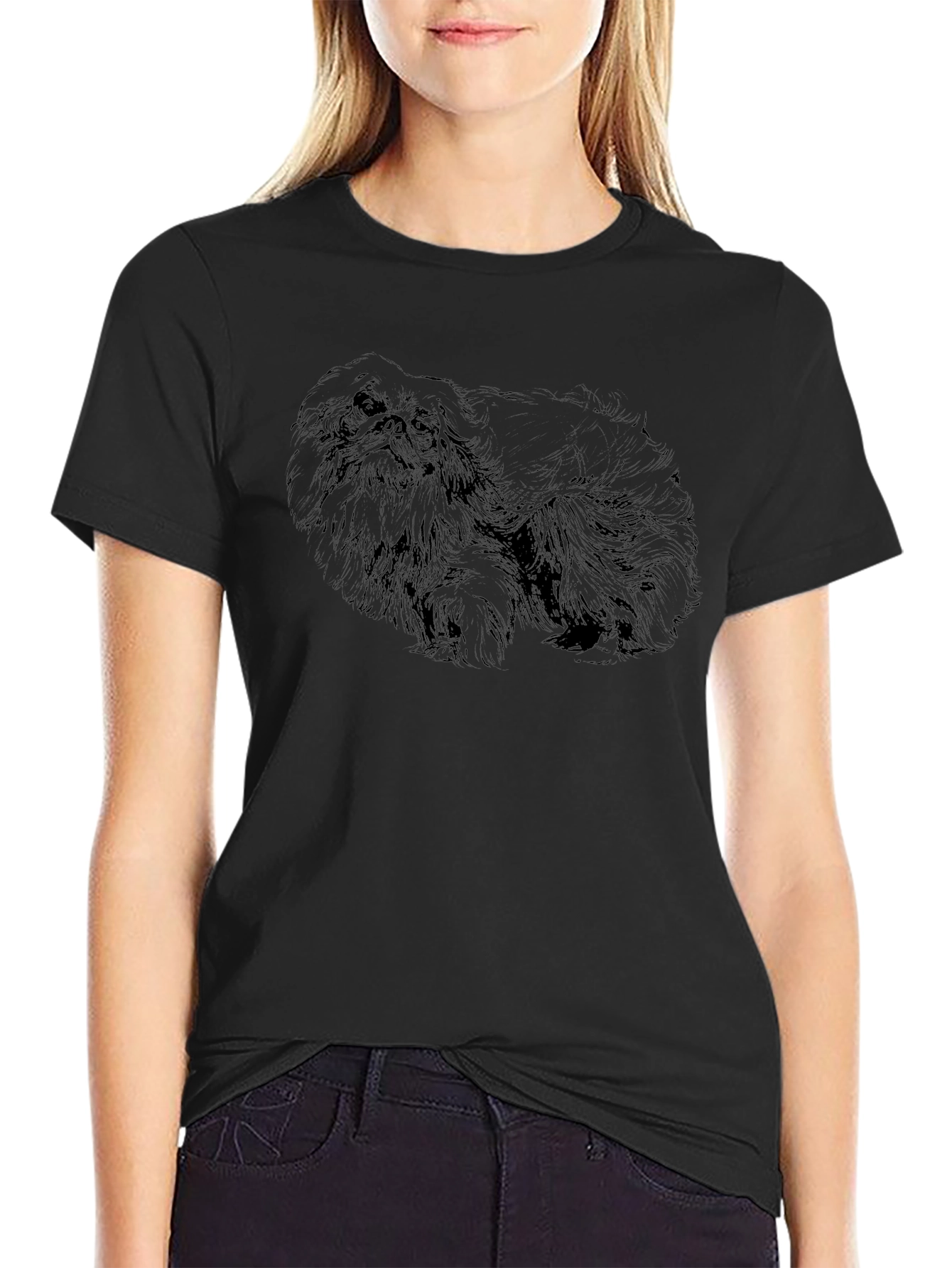 Pekingese Dog Graphic Tee - Casual Style