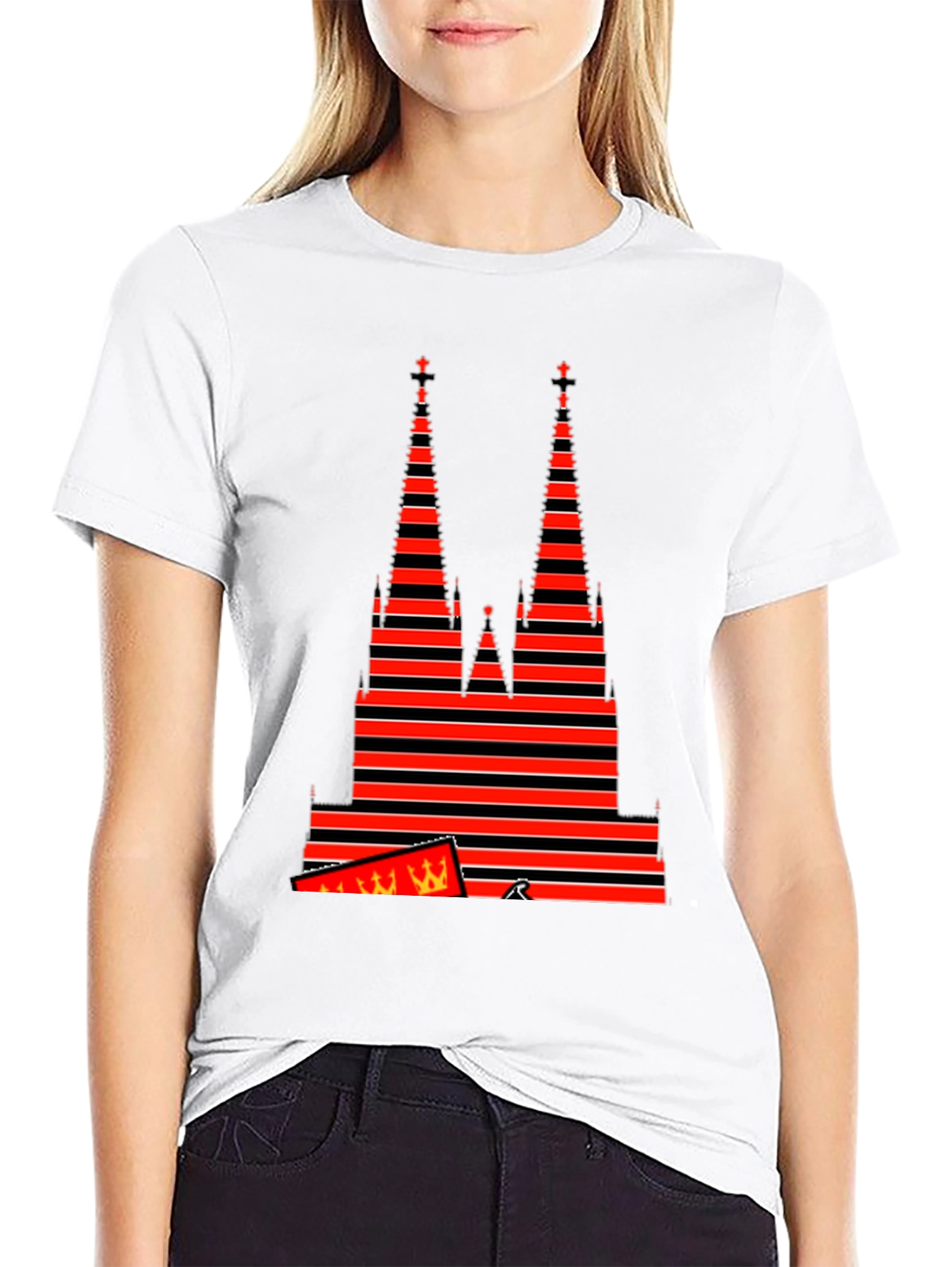 Cologne Cathedral Striped T-Shirt