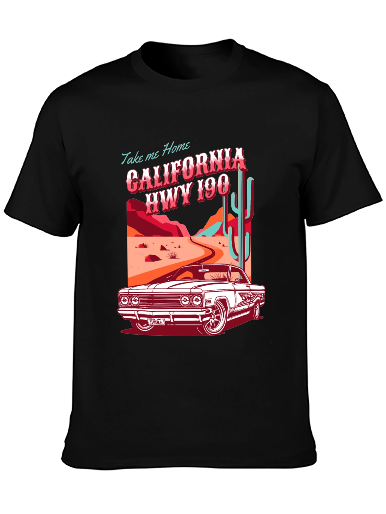 California Hwy 190 Graphic T-Shirt