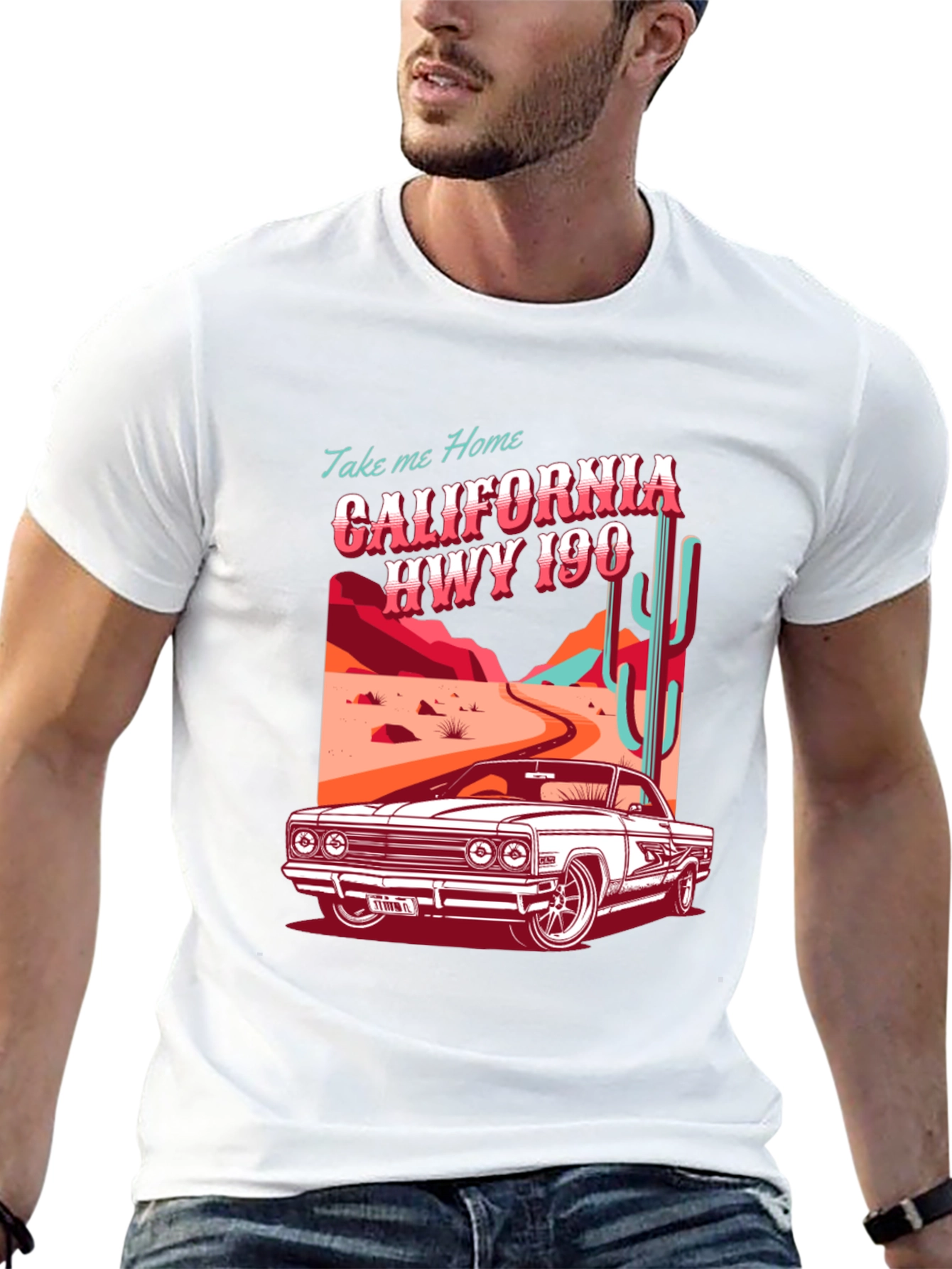 California Hwy 190 Graphic T-Shirt