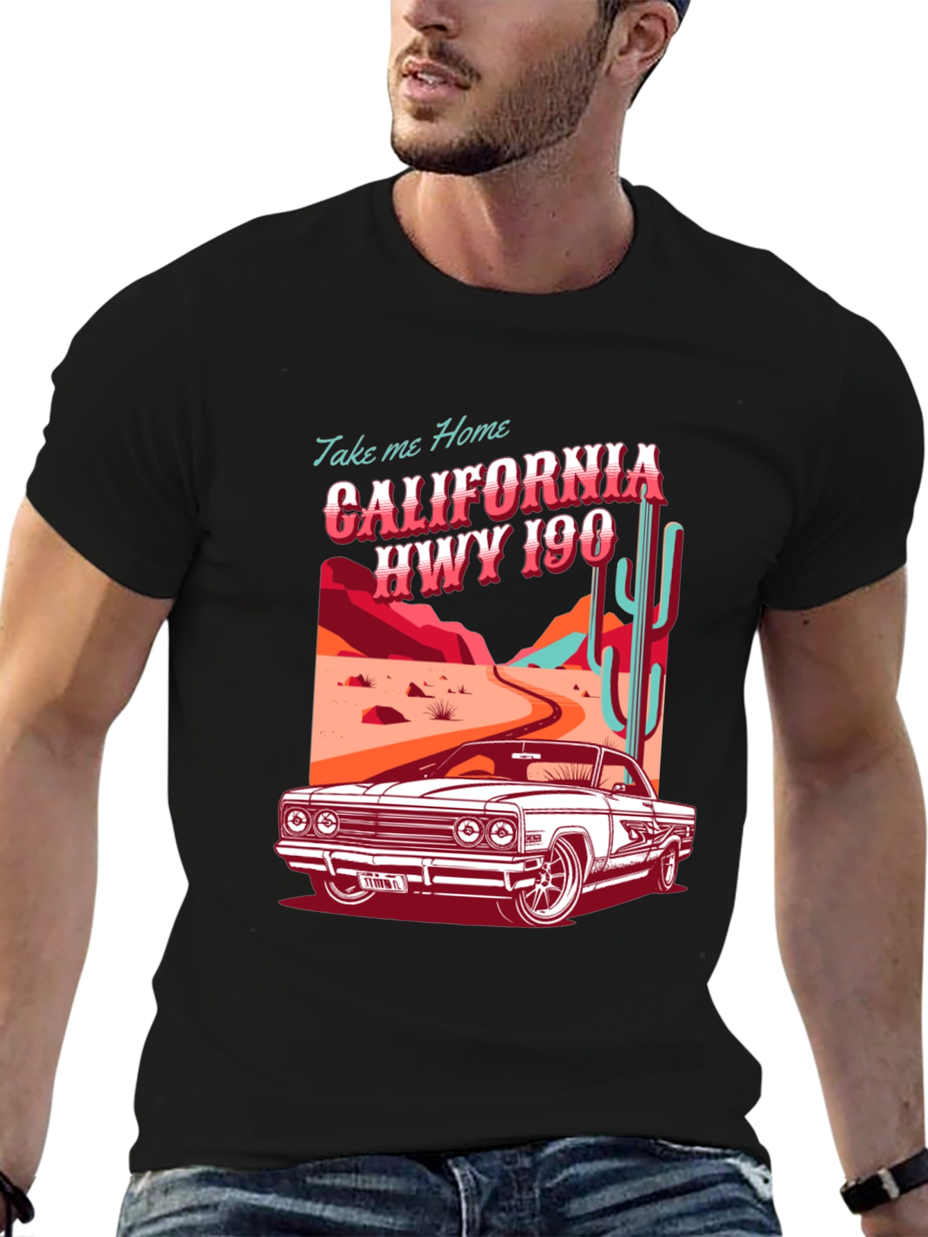 California Hwy 190 Graphic T-Shirt