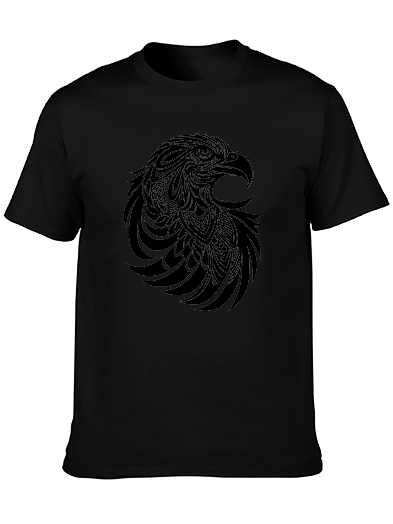 Black Eagle Graphic Tee - Mens Casual Shirt
